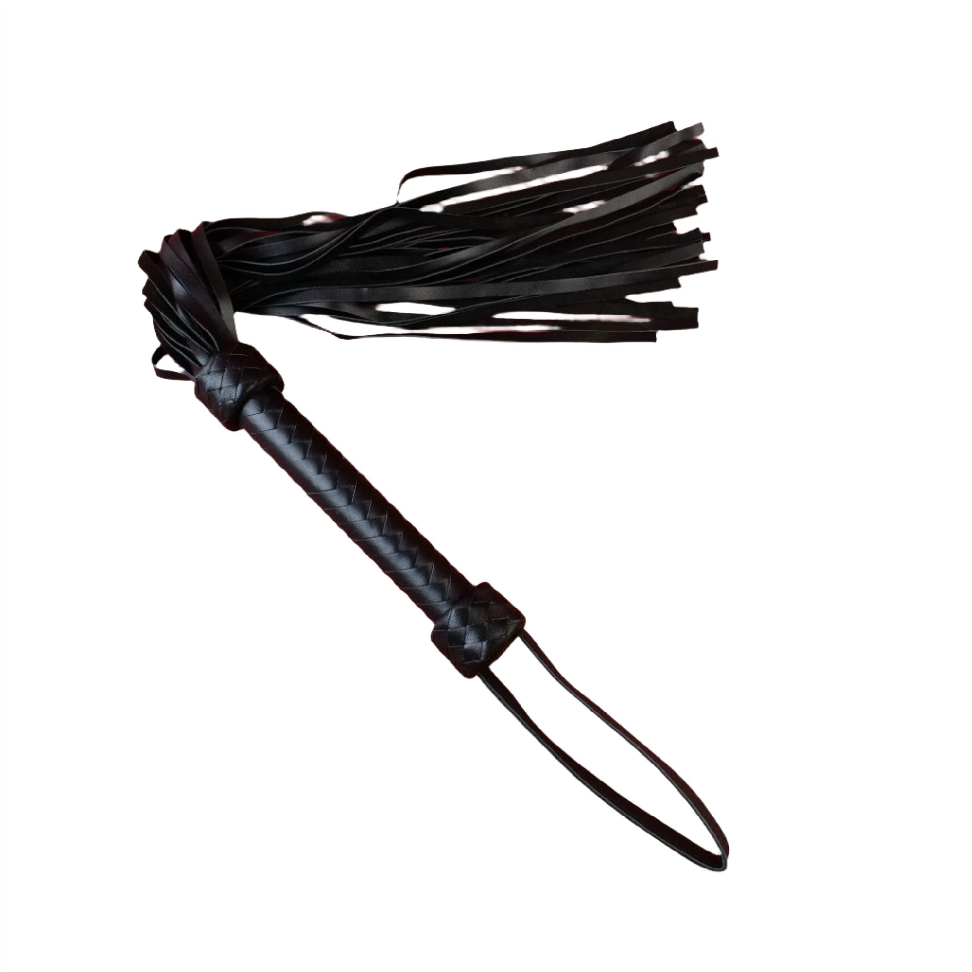 Eros Real Leather Flogger | Spanking Whip | BDSM | Fetish | Black、mySite、bottomscart