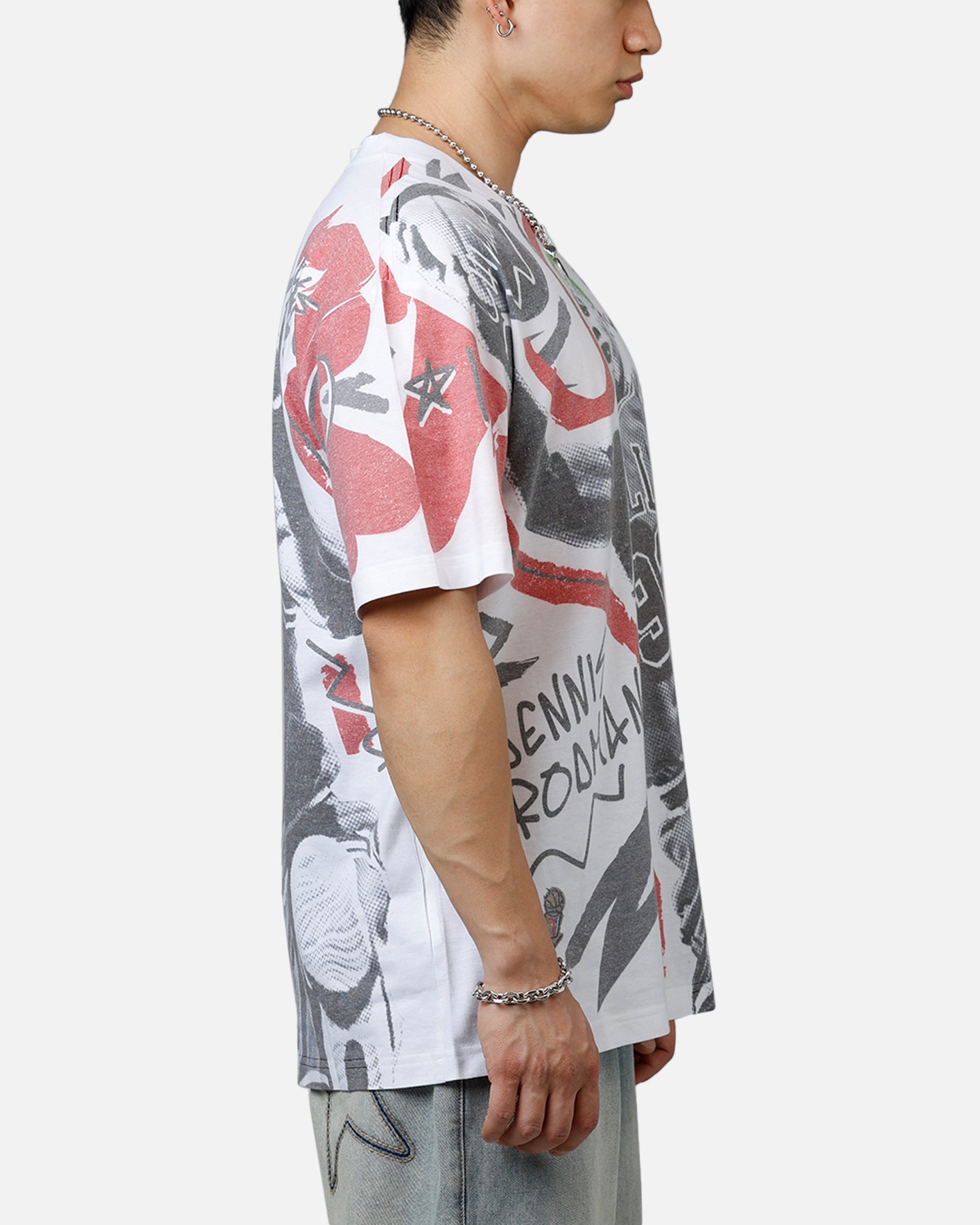 Mitchell & Ness Dennis Rodman Showstopper T-Shirt Red、mySite、zt4zffjzw