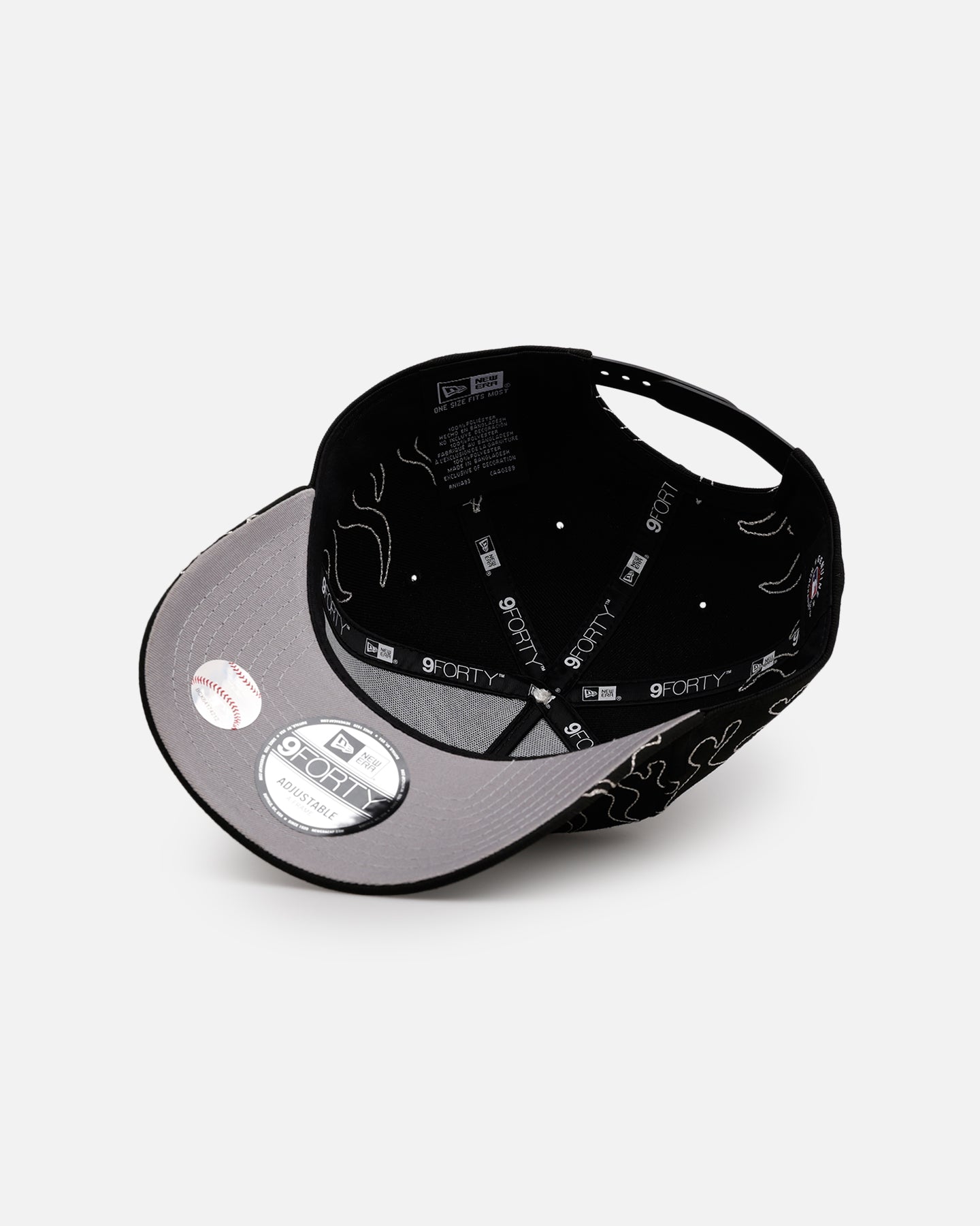 New Era Atlanta Braves 'Outline Flames' 9FORTY A-Frame Snapback Black、mySite、zt4zffjzw