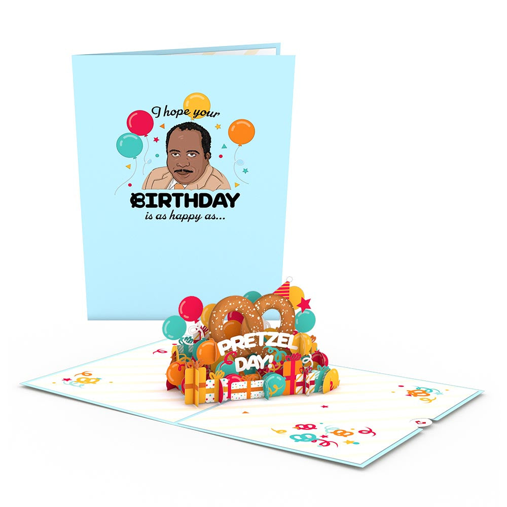 The Office Pretzel Day Birthday Pop-Up Card、mySite、solidvoid