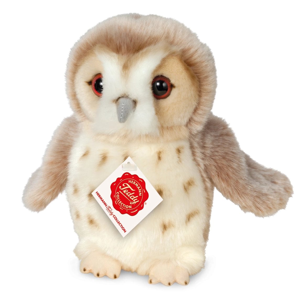 Plush Light Brown Barn Owl 16 cm or 20cm - plush toy by Teddy Hermann Nature Collection、mySite、g9winljtr
