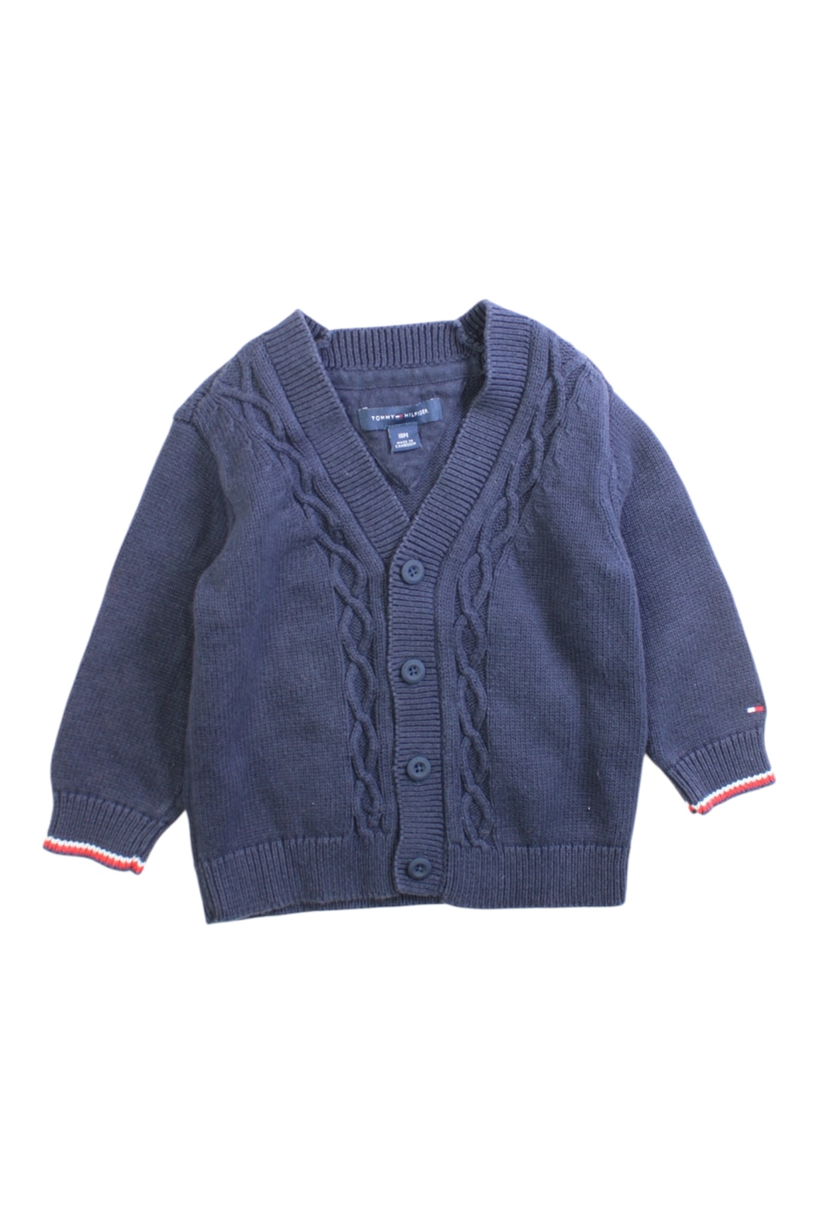 Tommy Hilfiger Cable Knit Cardigan 12-18M、mySite、g9winljtr