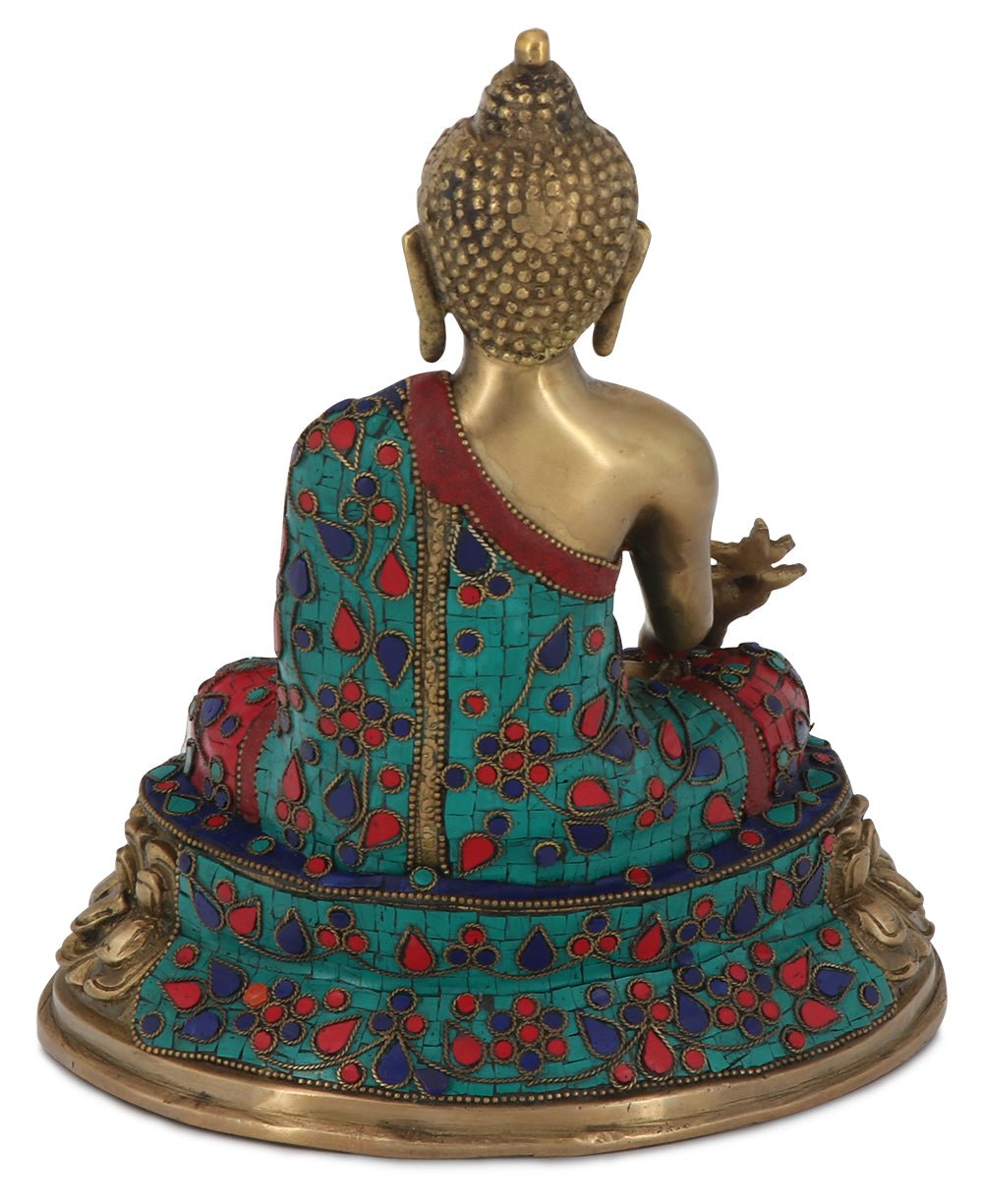 Mosaic Design Brass Medicine Buddha Statue、mySite、topwebapps