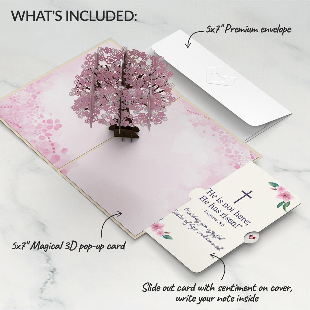 Cherry Blossom Easter Pop-Up Card and Sentiment Set、mySite、solidvoid