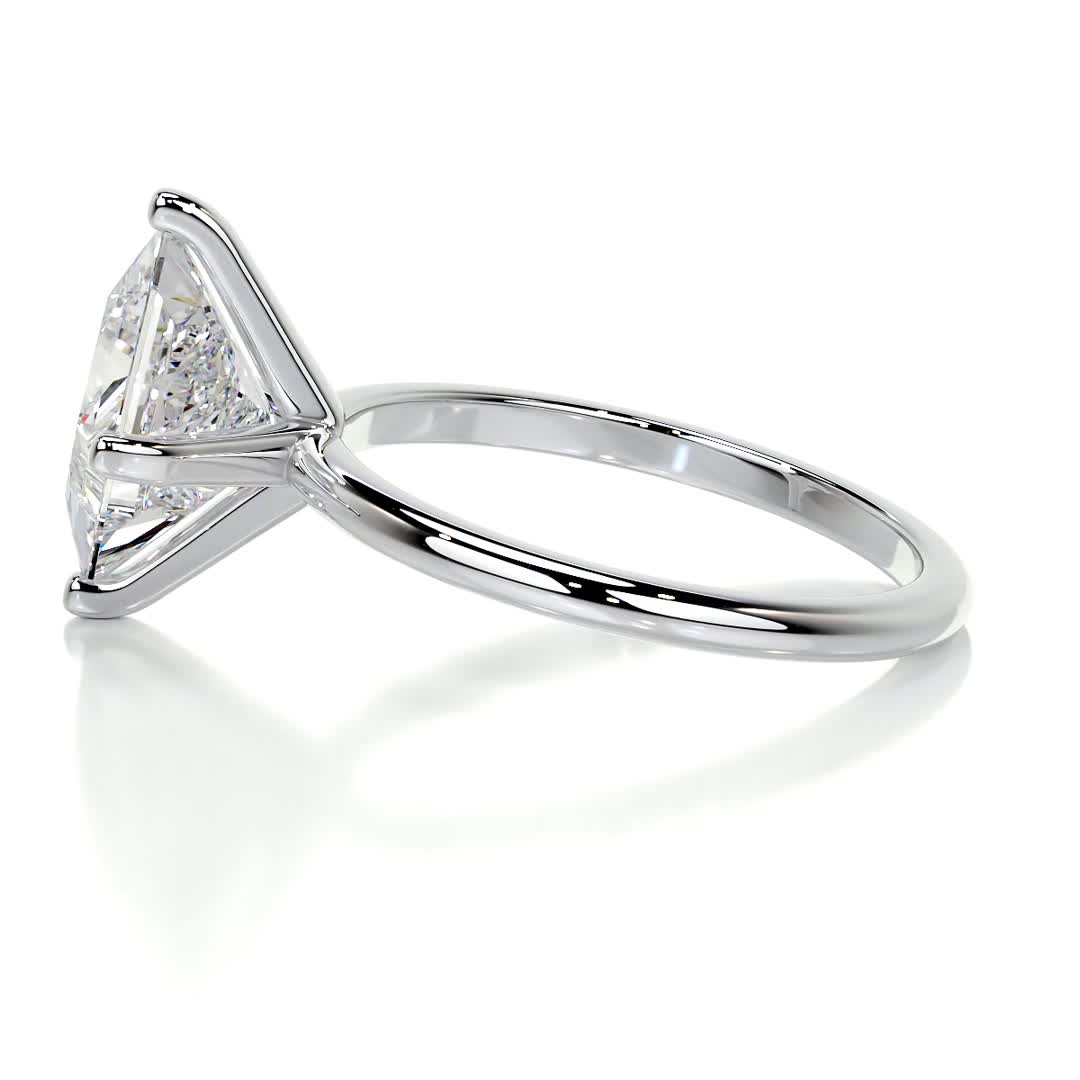 Alma Moissanite Ring -14K White Gold (RTS)、mySite、hinf8tx79