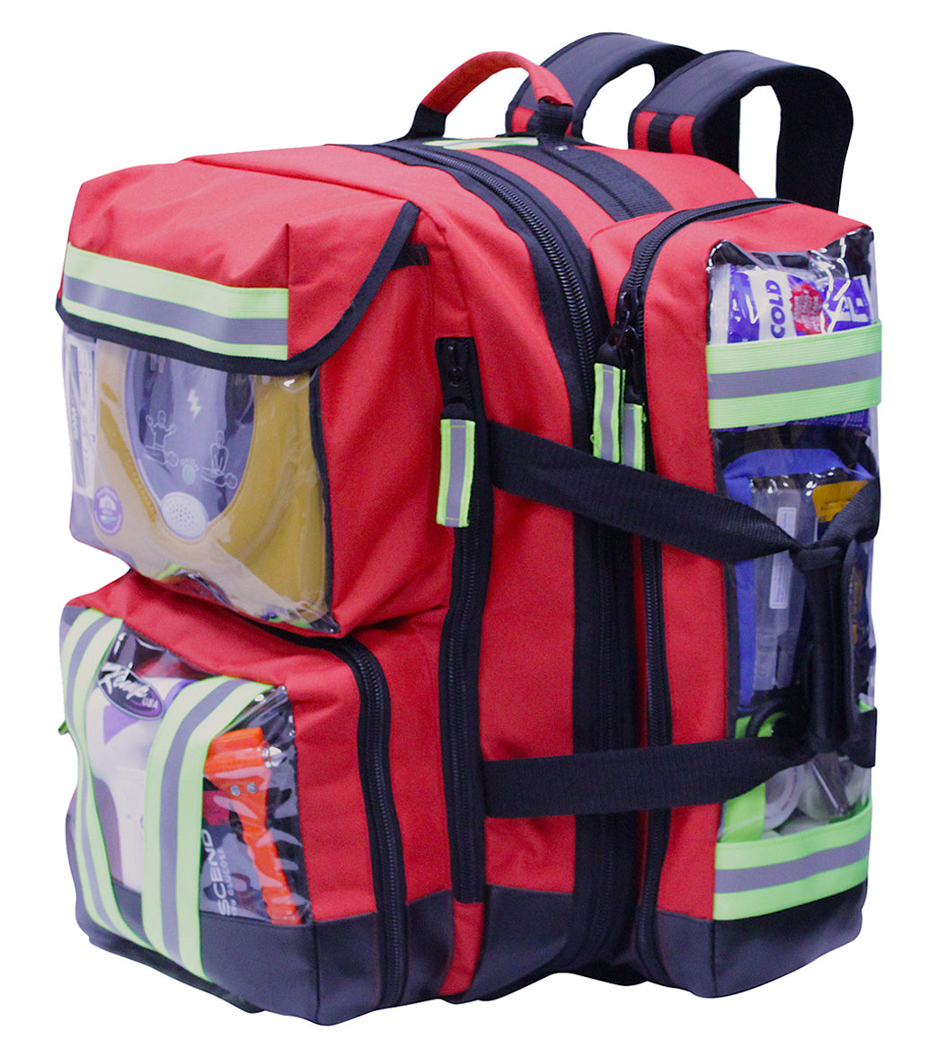 KEMP USA Ultimate EMS Backpack with Clear Pockets、mySite、noshort