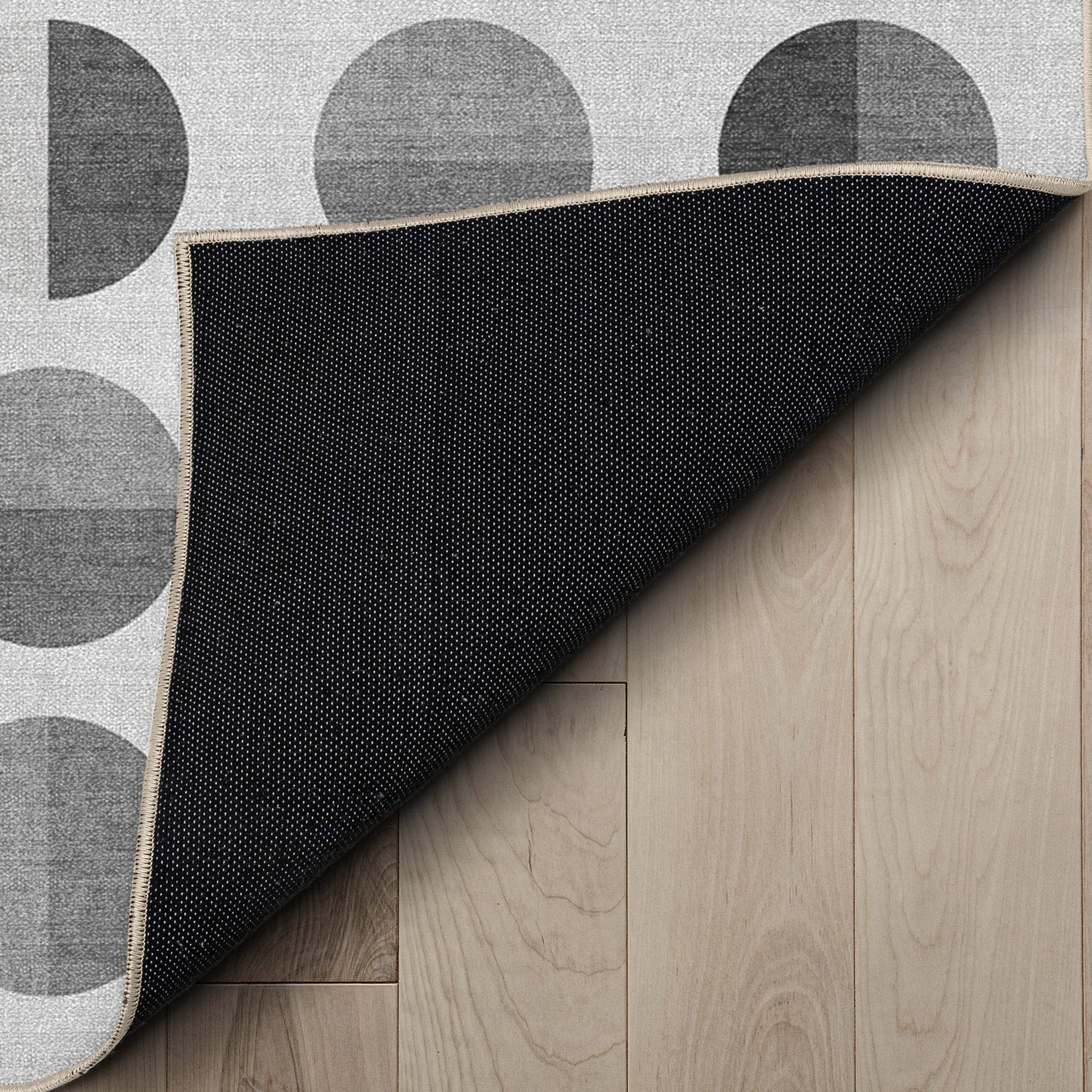 Apollo Modern Geometric Split Dot Black & White Rug、mySite、gigharbornorthrealestate