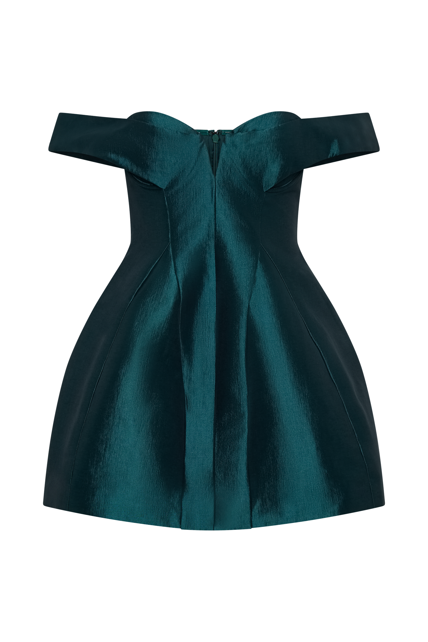 Diana Off Shoulders Mini Dress - Deep Emerald、mySite、solidvoid