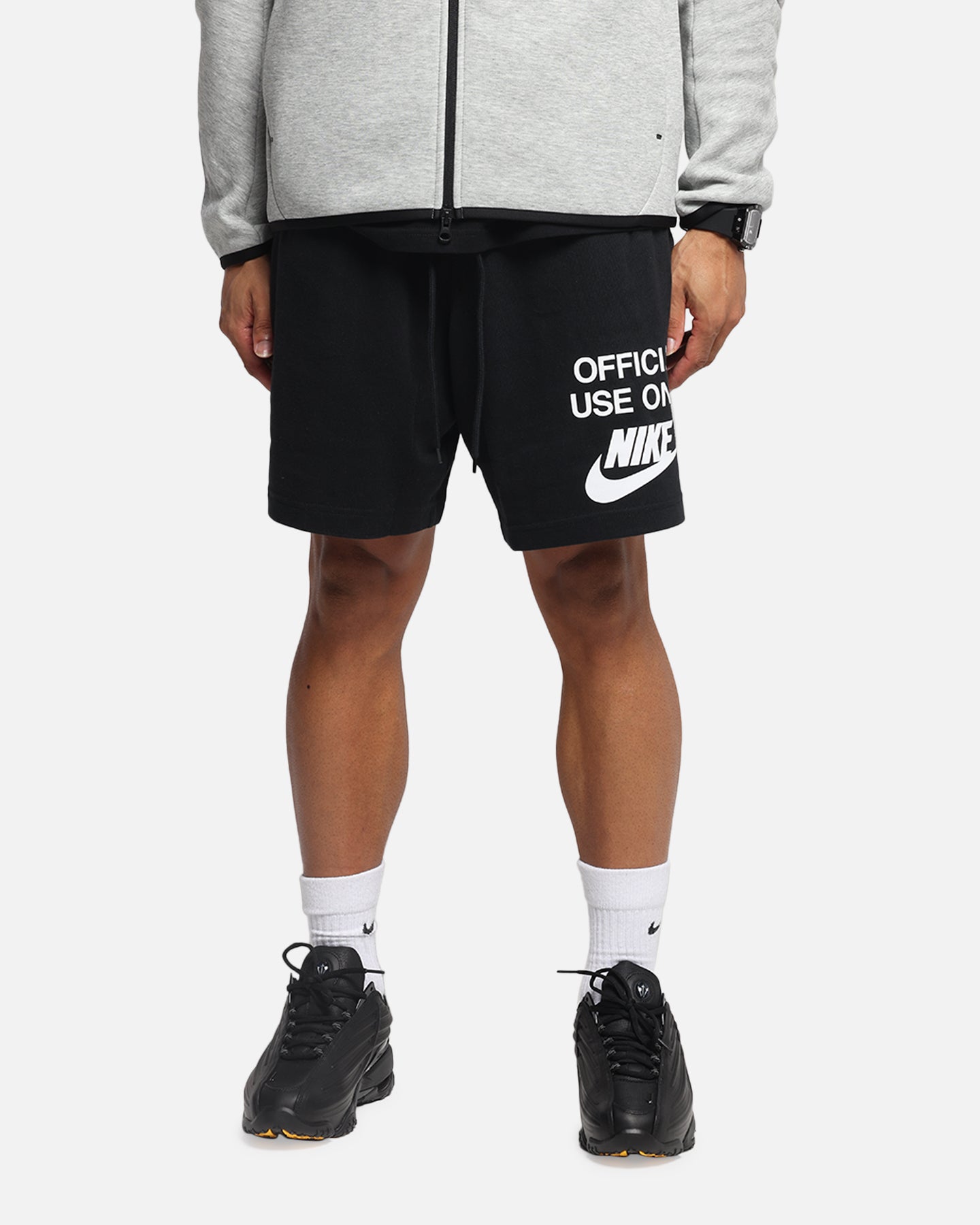 Nike Club Knit Shorts Black/Black/White、mySite、zt4zffjzw