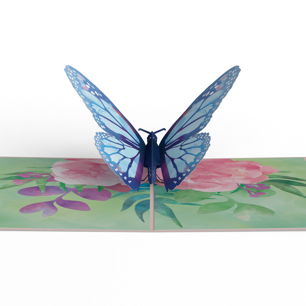 Birthday Blue Morpho Butterfly Pop-Up Card、mySite、solidvoid