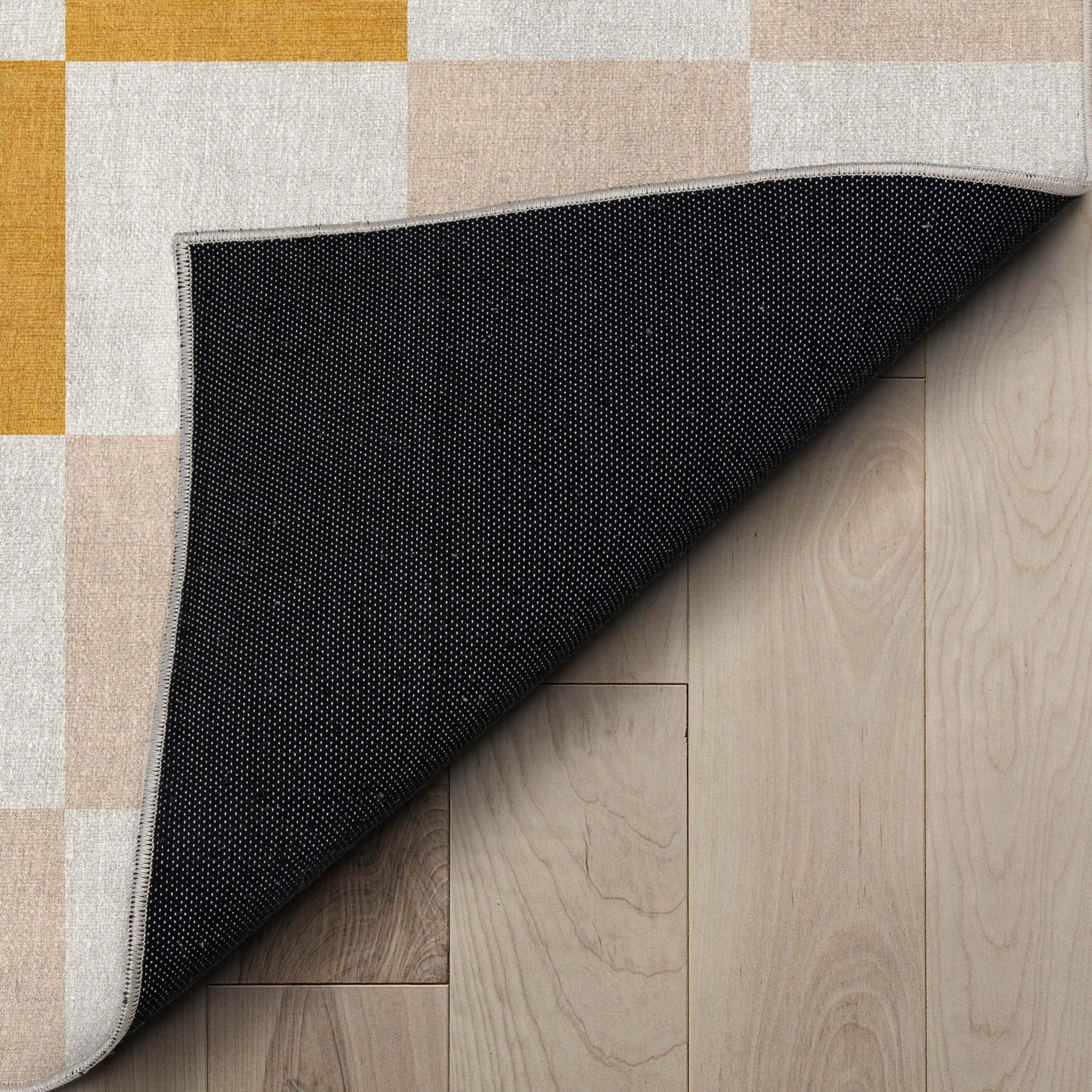Squares Modern Multi Color Checkered Flat-Weave Kids Rug、mySite、gigharbornorthrealestate