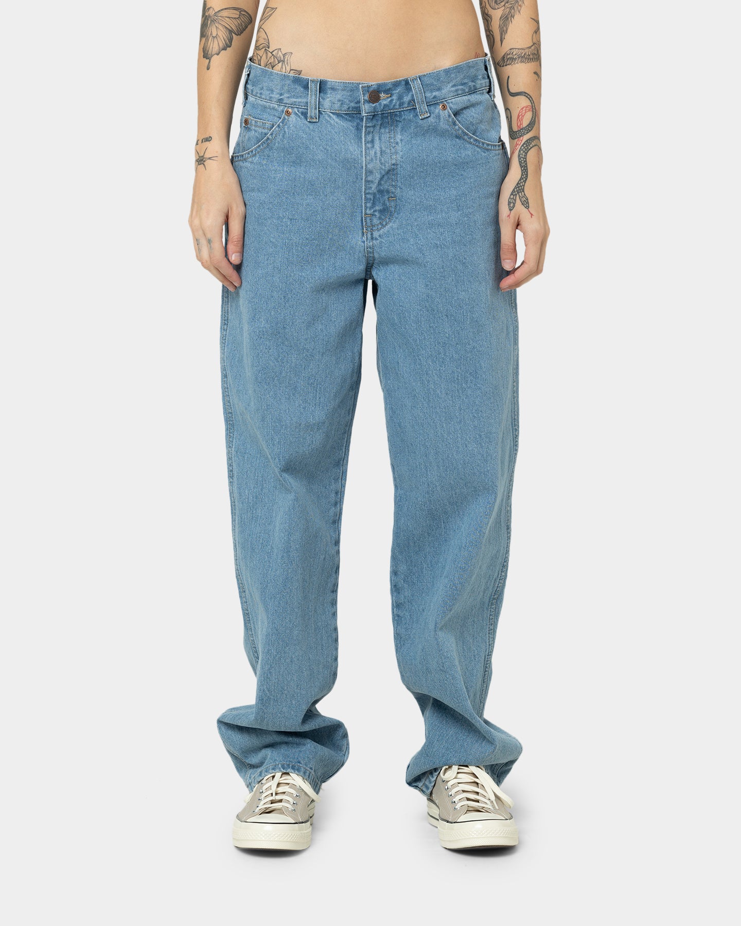 Dickies Relaxed Straight Fit Jeans Light Indigo、mySite、zt4zffjzw