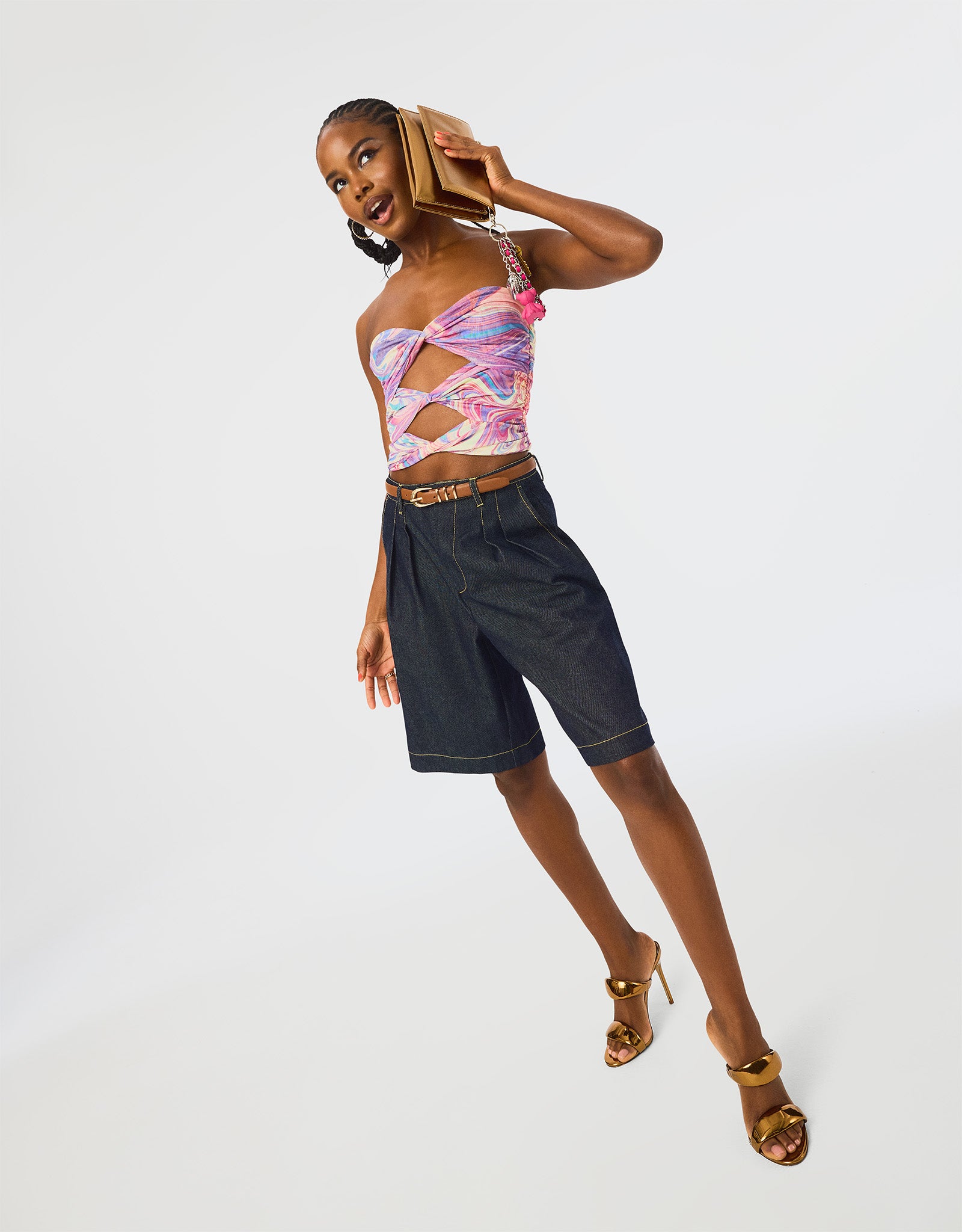 IVANA DENIM SHORTS、mySite、gtrtttuynbv