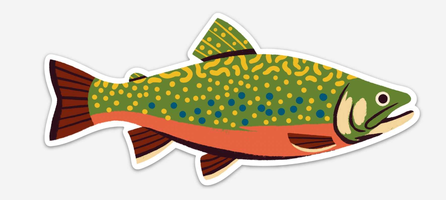 Native Trout Sticker、mySite、solidvoid