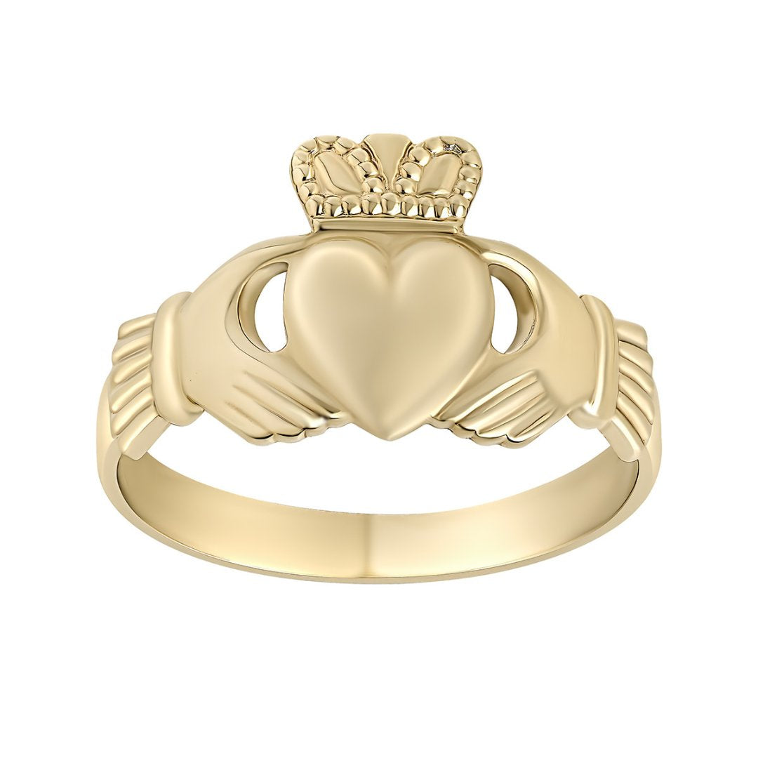 10K Gold Gents Claddagh Ring