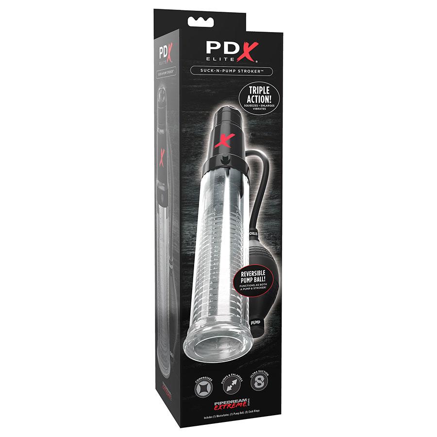 PDX Elite Suck-N-Pump | All-in-One Penis Pump and Stroker with Multi-Speed Vibrating Action、mySite、bottomscart