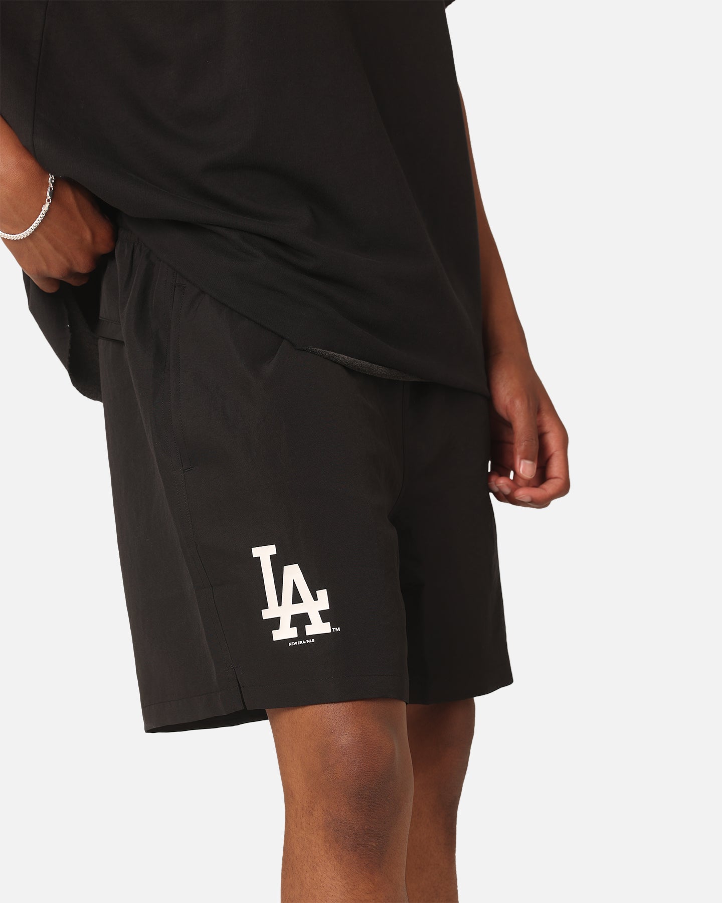 New Era Los Angeles Dodgers Woven Shorts Black、mySite、zt4zffjzw