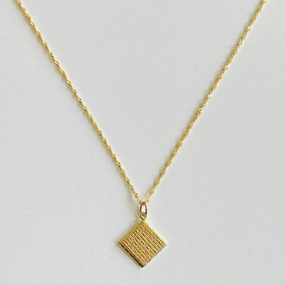 Matzah Charm Necklace - 14k Gold, Gold Vermeil or Sterling Silver、mySite、topwebapps