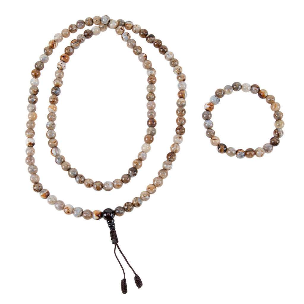 Crazy Lace Agate Mala Beads Set、mySite、topwebapps