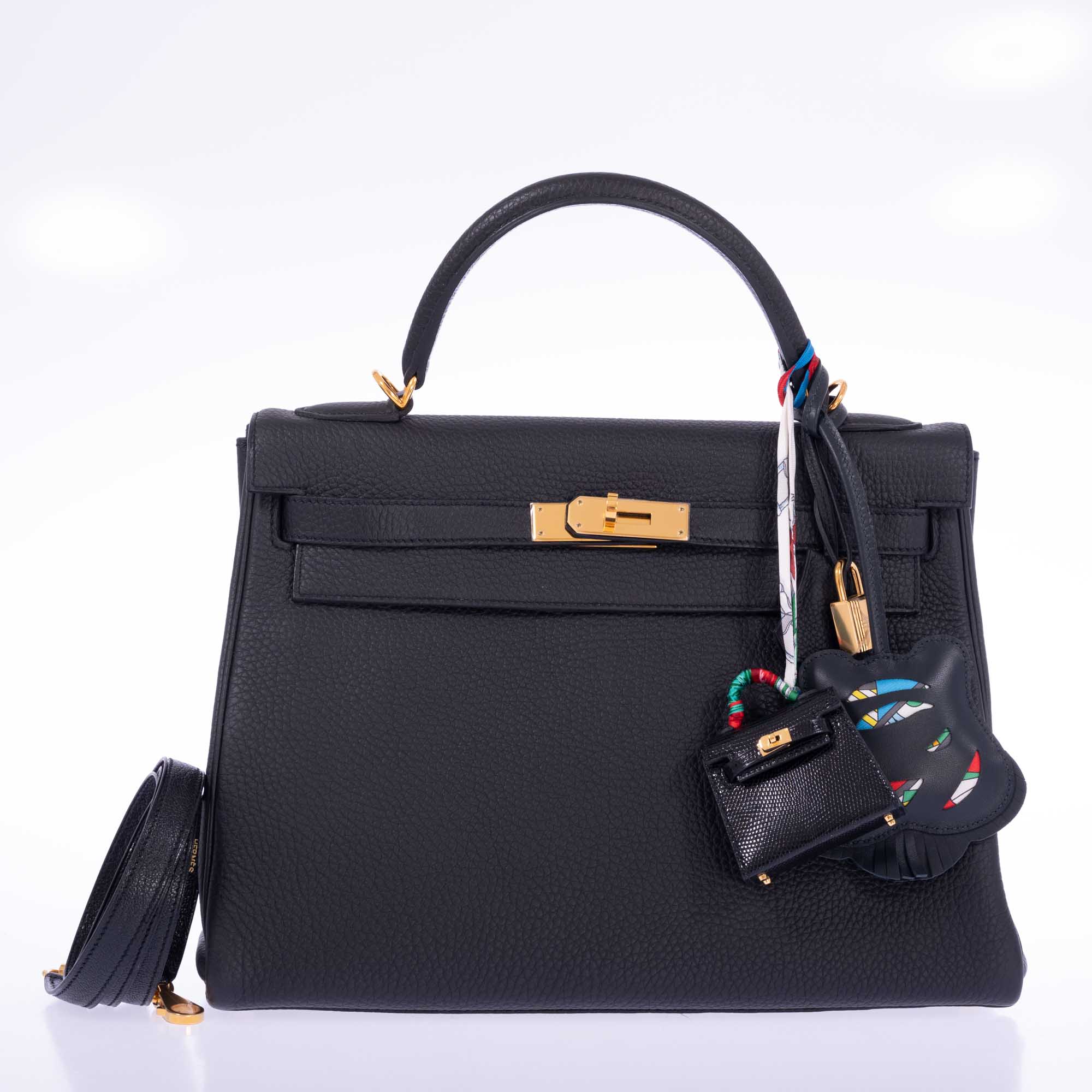 Hermès Kelly 32 Black Togo Gold Hardware、mySite、garminoutage.com