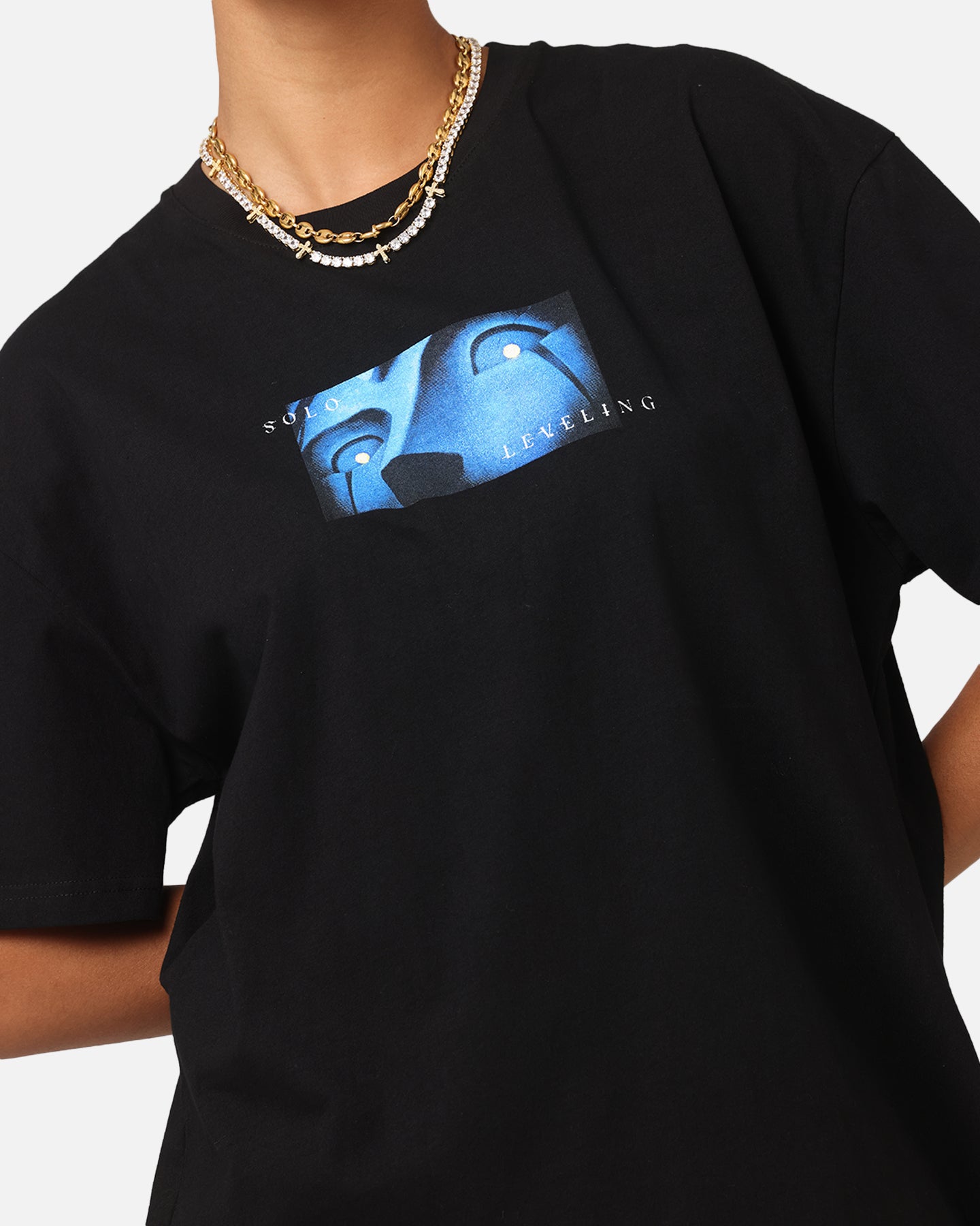 Goat Crew X Solo Leveling Statue Of God Heavy T-Shirt Black、mySite、zt4zffjzw