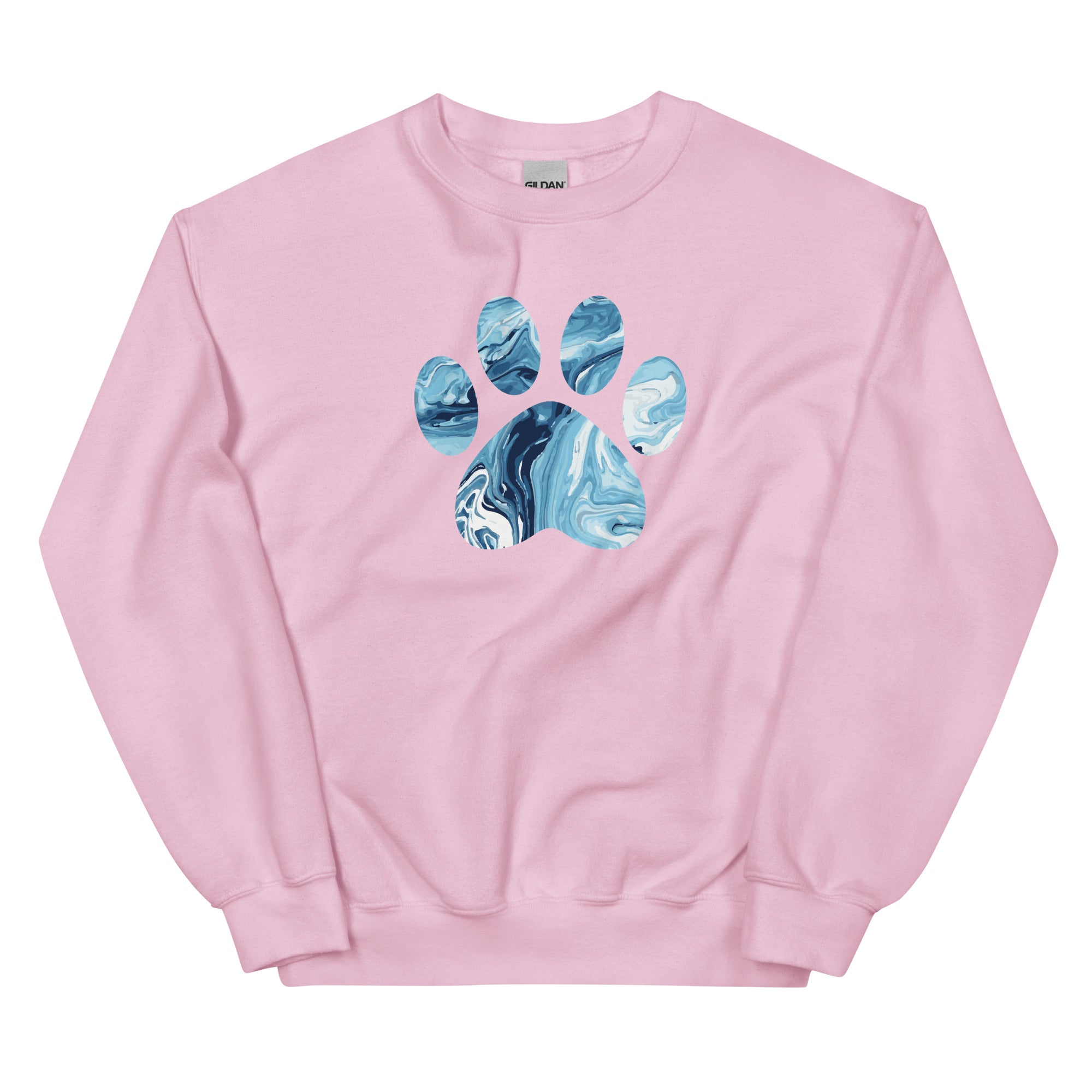 Marbled Paw Crewneck Sweatshirt、mySite、camillekostekn