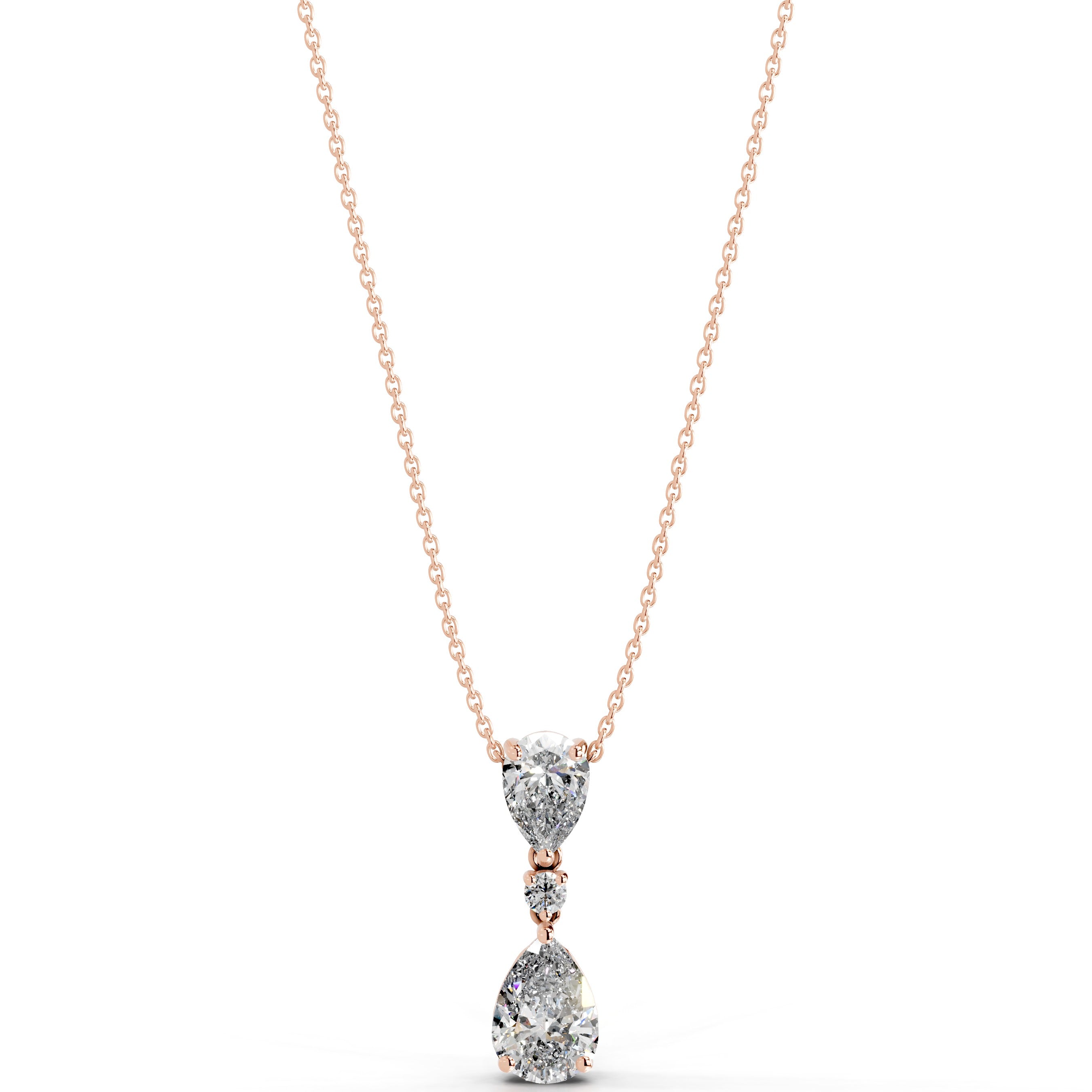 Desiree Diamond Pendant - 14K Rose Gold、mySite、hinf8tx79