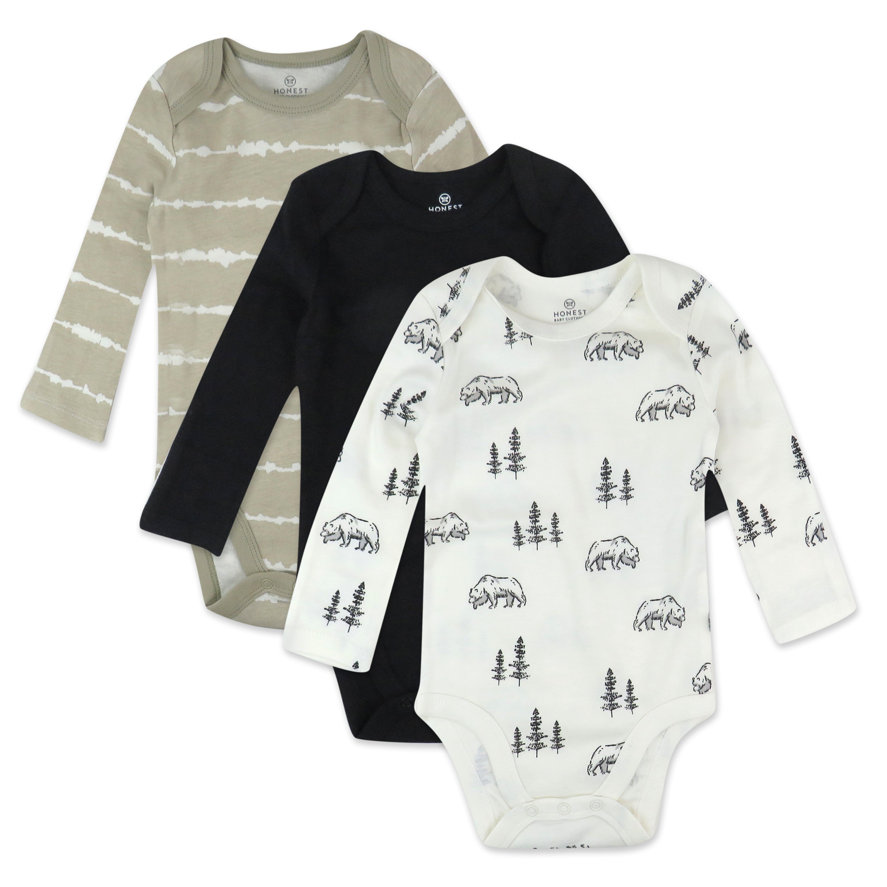  3-Pack Organic Cotton Long Sleeve Bodysuits、mySite、layawaytickets