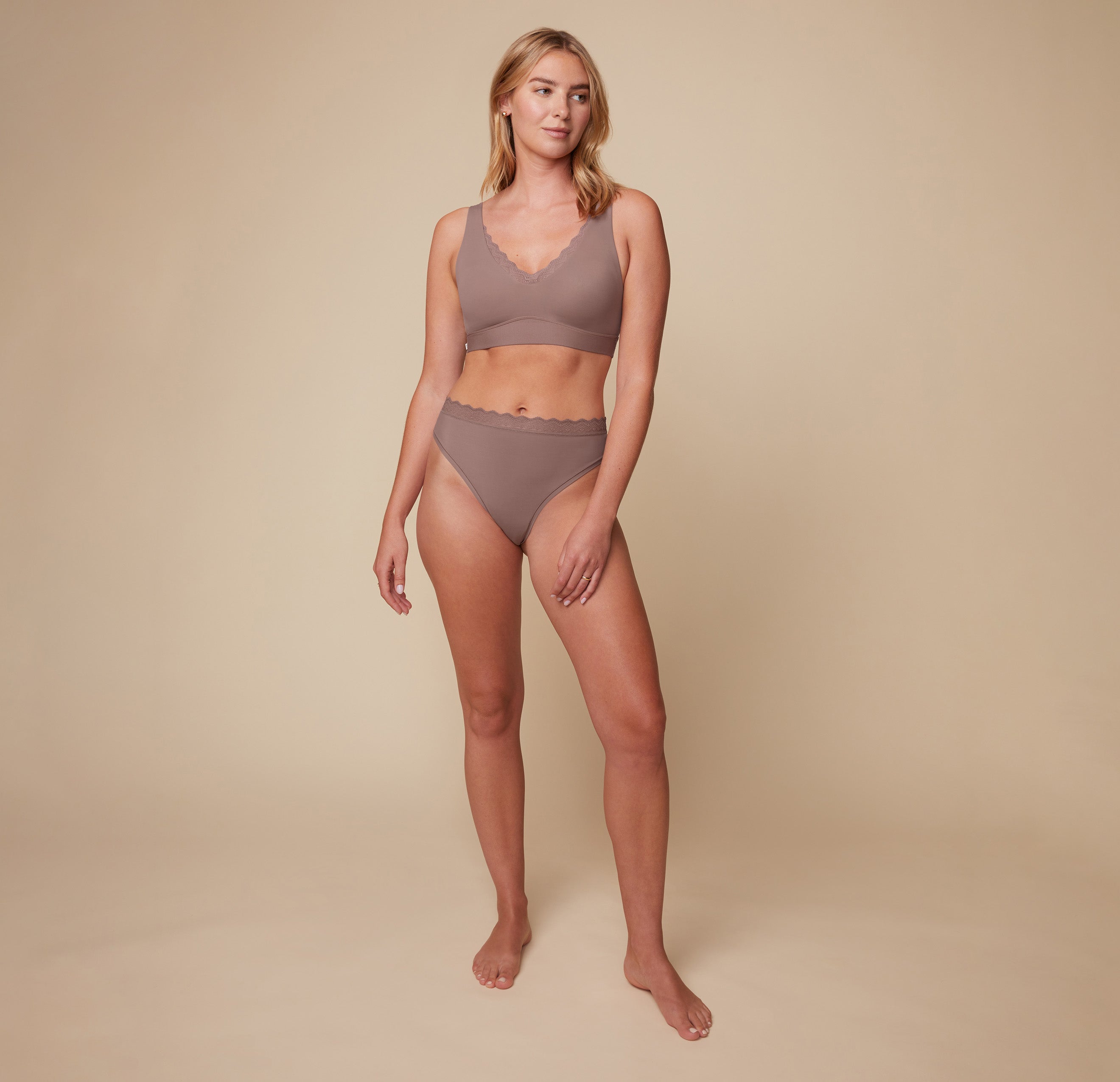 Bliss Lace Highwaist Thong - Mauve、mySite、bengalsvssteelers