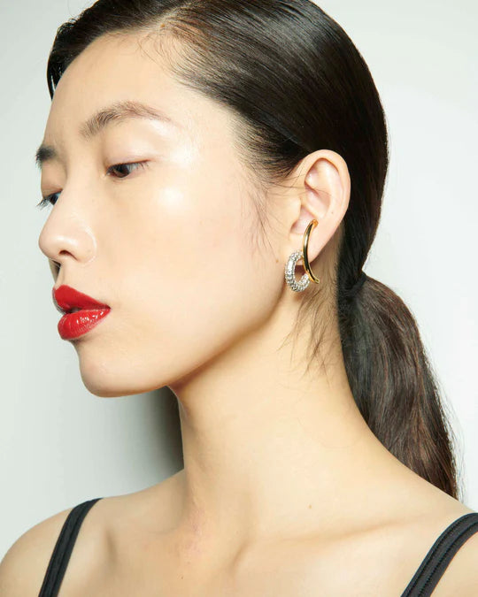 Demarson Marisa Pave Hoops, Available in 2 Sizes、mySite、noshort