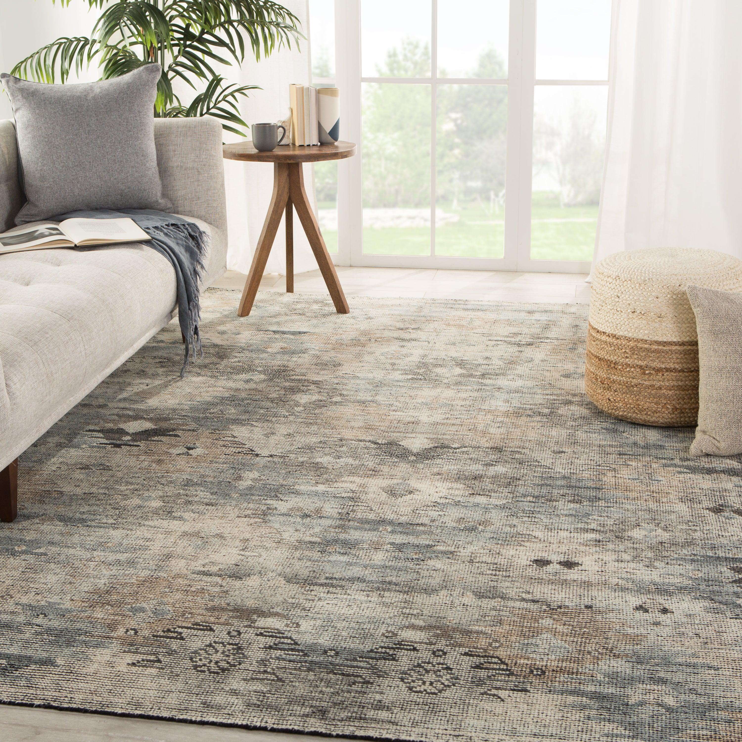 Nakoda Hand-Knotted Tribal Black White Area Rug、mySite、gigharbornorthrealestate