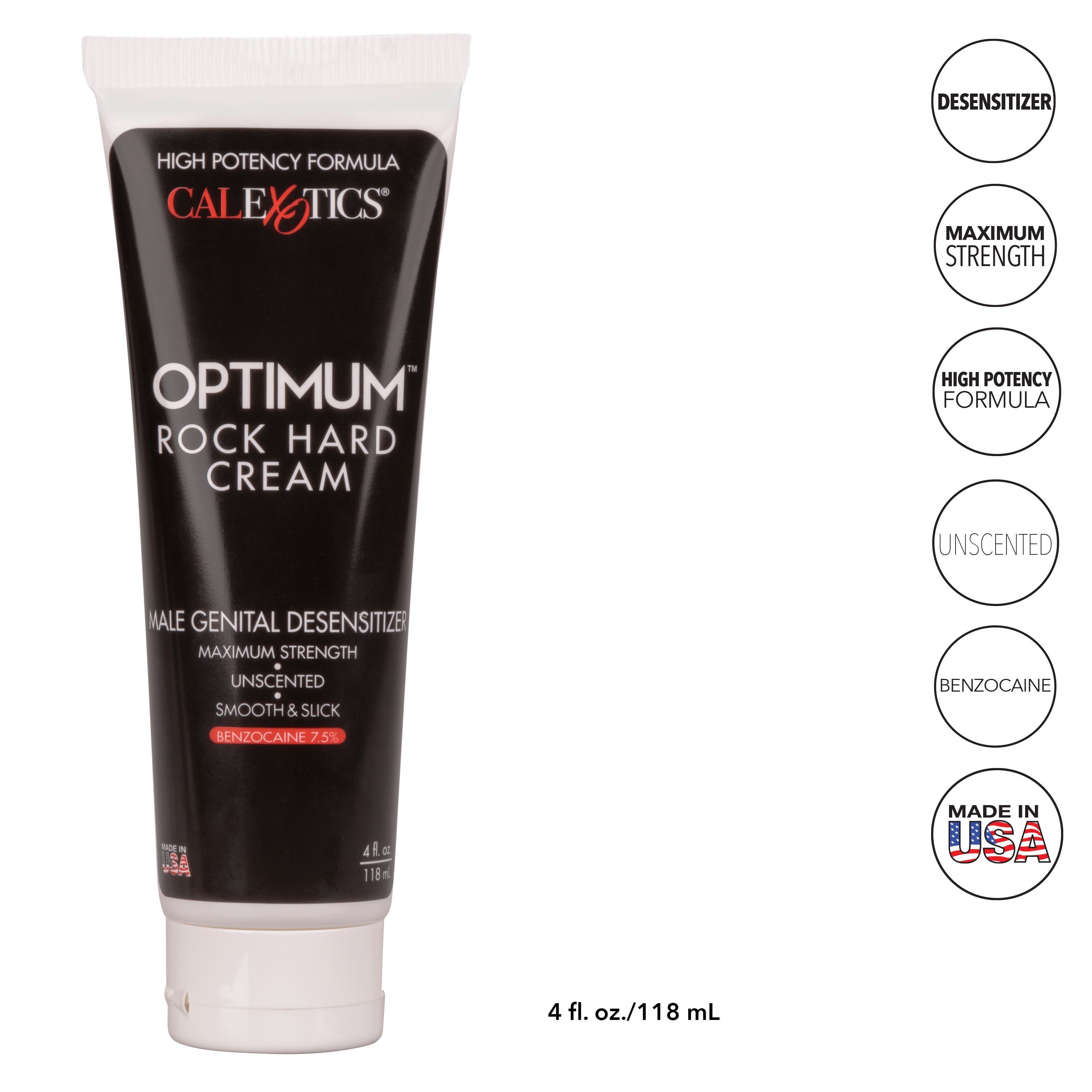 Optimum Rock Hard Male Enhancement Desensitizing Delay Cream 4 oz、mySite、bottomscart