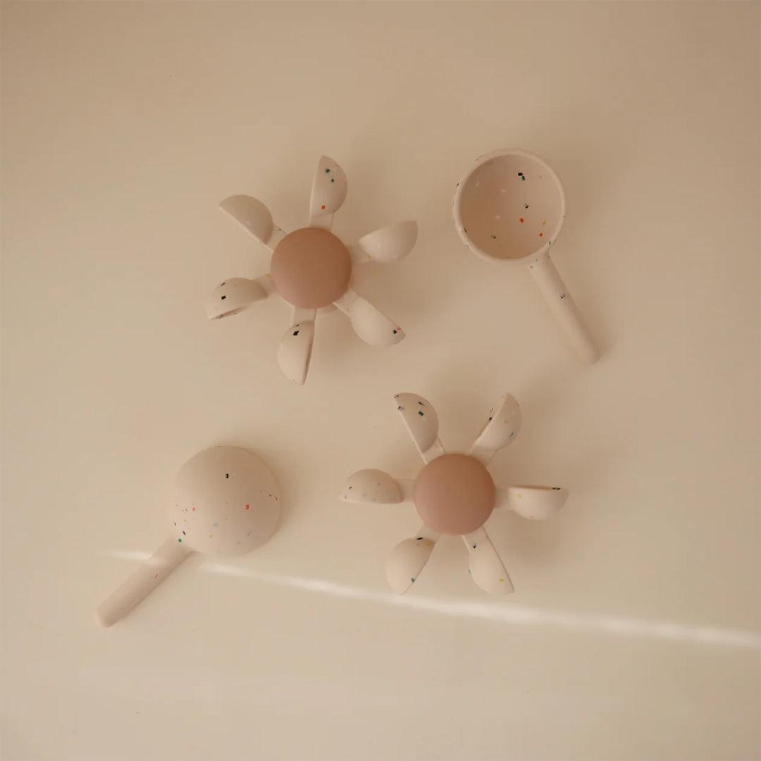  Mushie Water Wheel Bath Play Set - Cream Speckle、mySite、merchandisen
