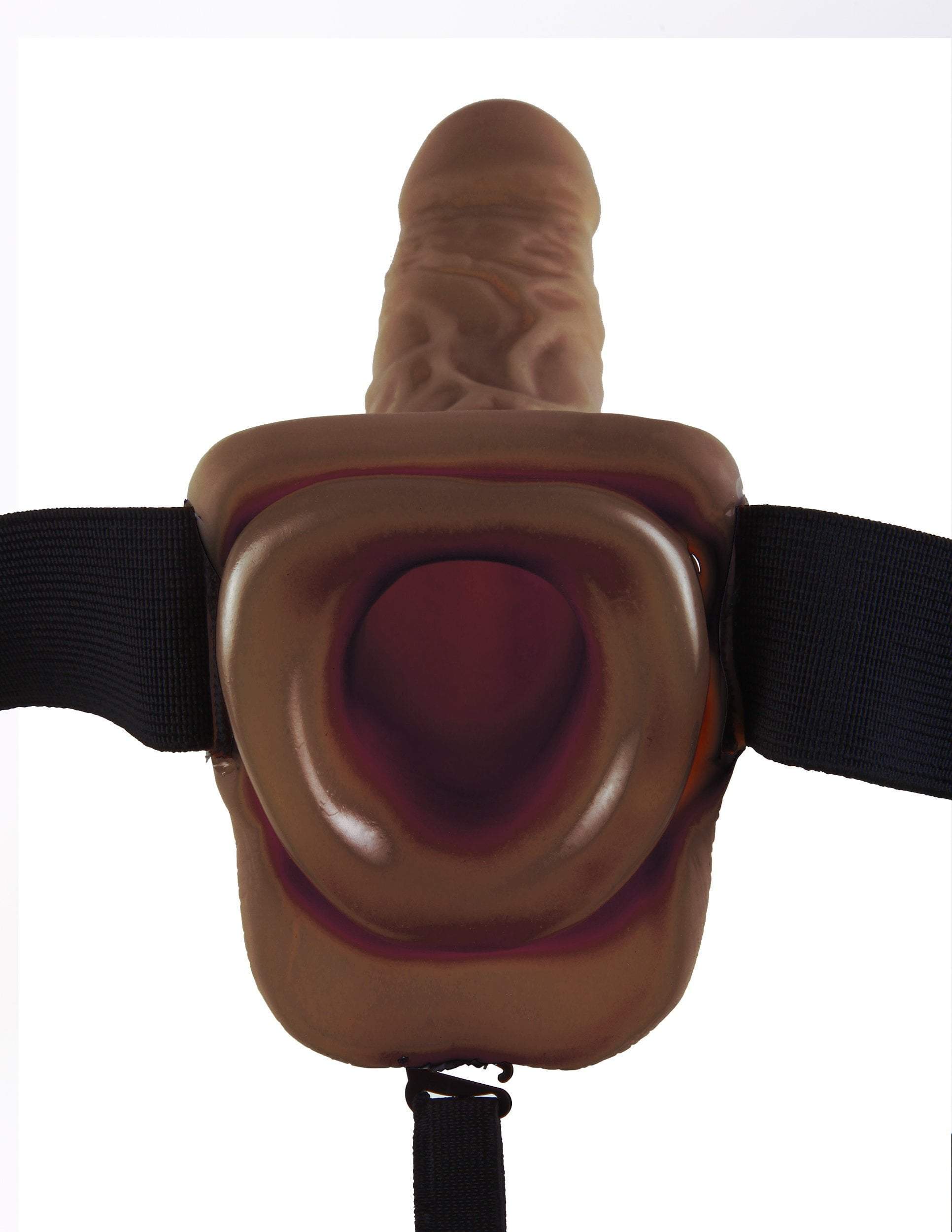 9 Inch Brown Hollow Strap-On Penis Extension with Balls by Fetish Fantasy、mySite、bottomscart