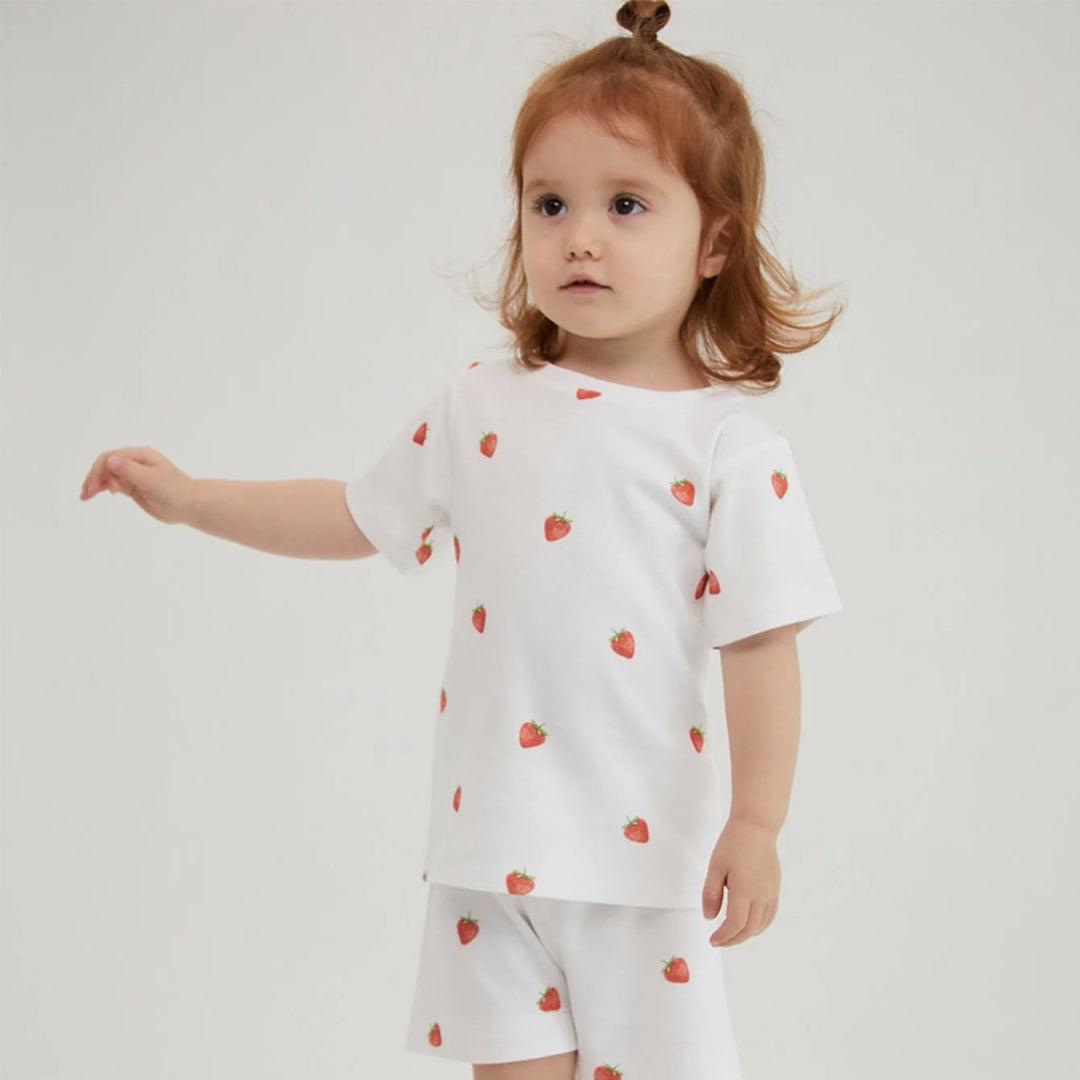  Rosa & Blue Summer Pyjamas - Strawberry、mySite、merchandisen
