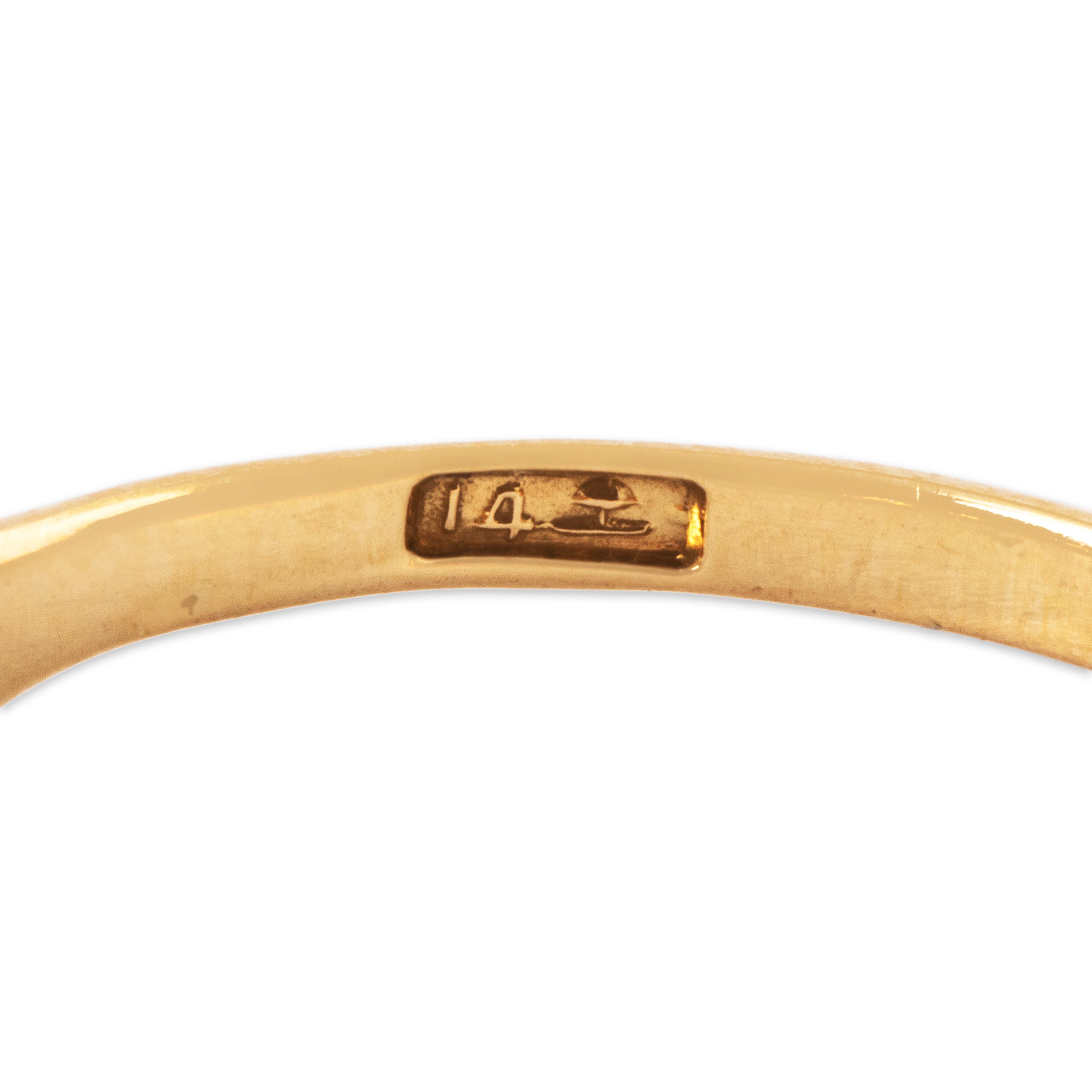 Antique Larter & Sons 14k Yellow Gold Turquoise 5-Stone Cabochon Ring 6.00、mySite、hinf8tx79