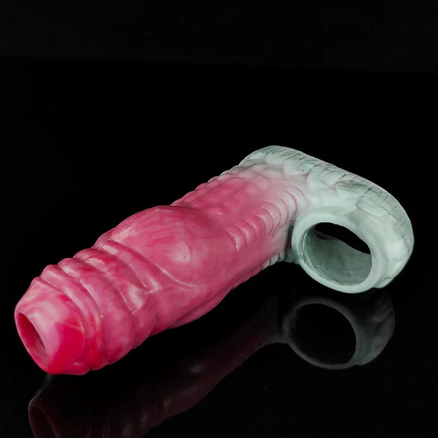 Red Dragon Penis Sleeve | Stretch Silicone A Grade | Extender & Girth | Climax Delay、mySite、bottomscart
