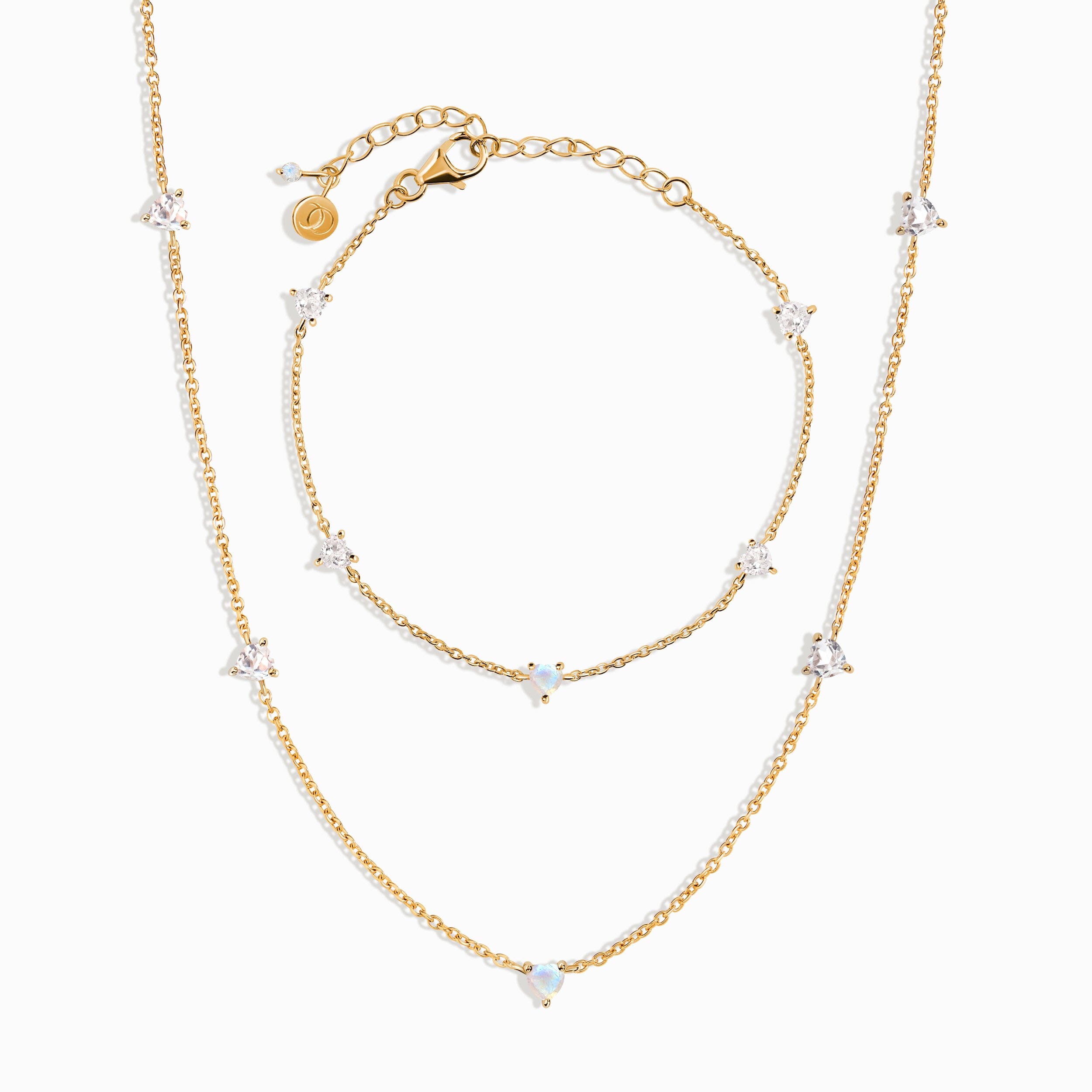 Moonstone Never Without My Gem Necklace & Bracelet - June Birthstone、mySite、hinf8tx79