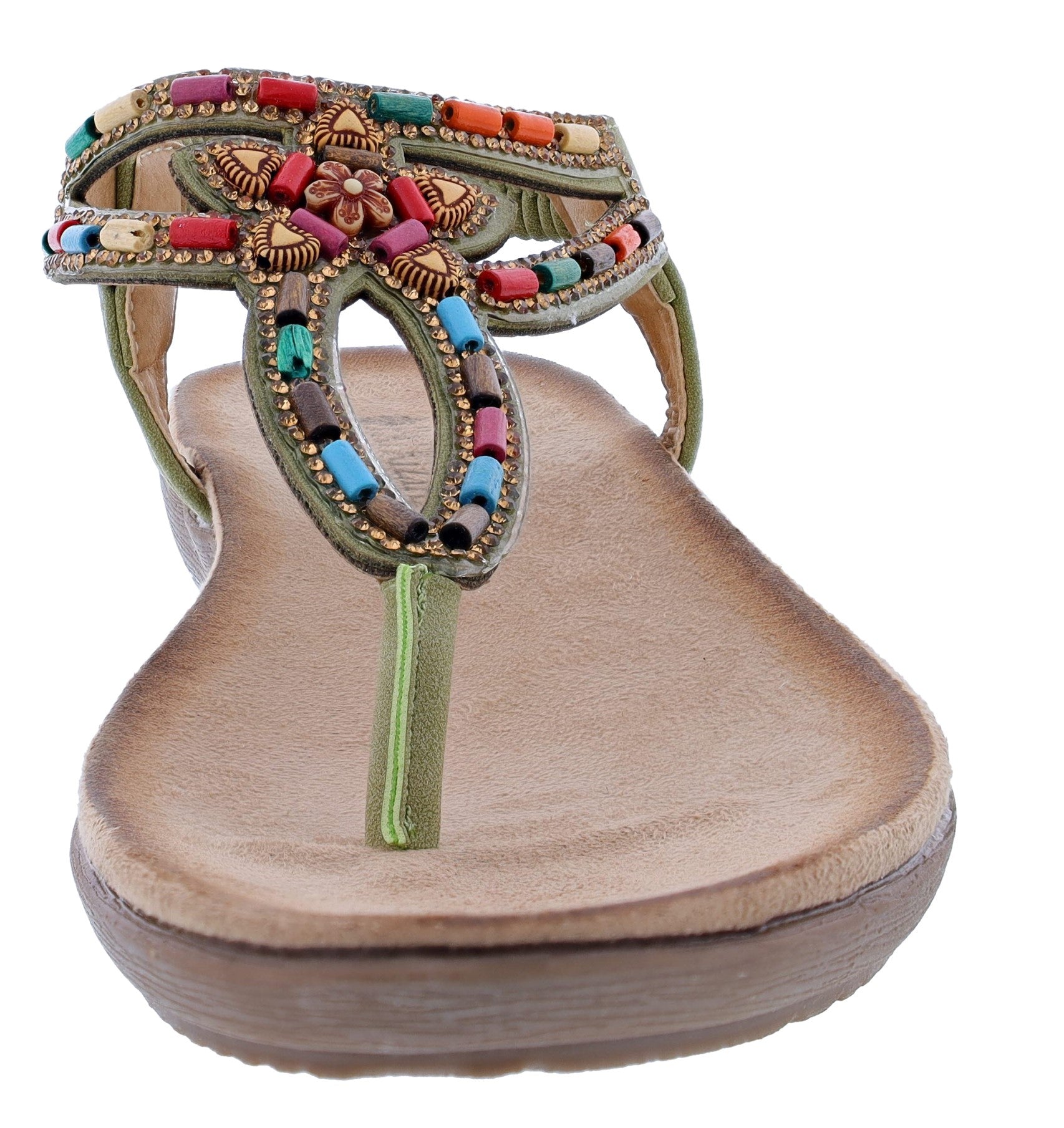 Patrizia Crema Wedge Thong Sandals By Spring Step、mySite、dreamappss