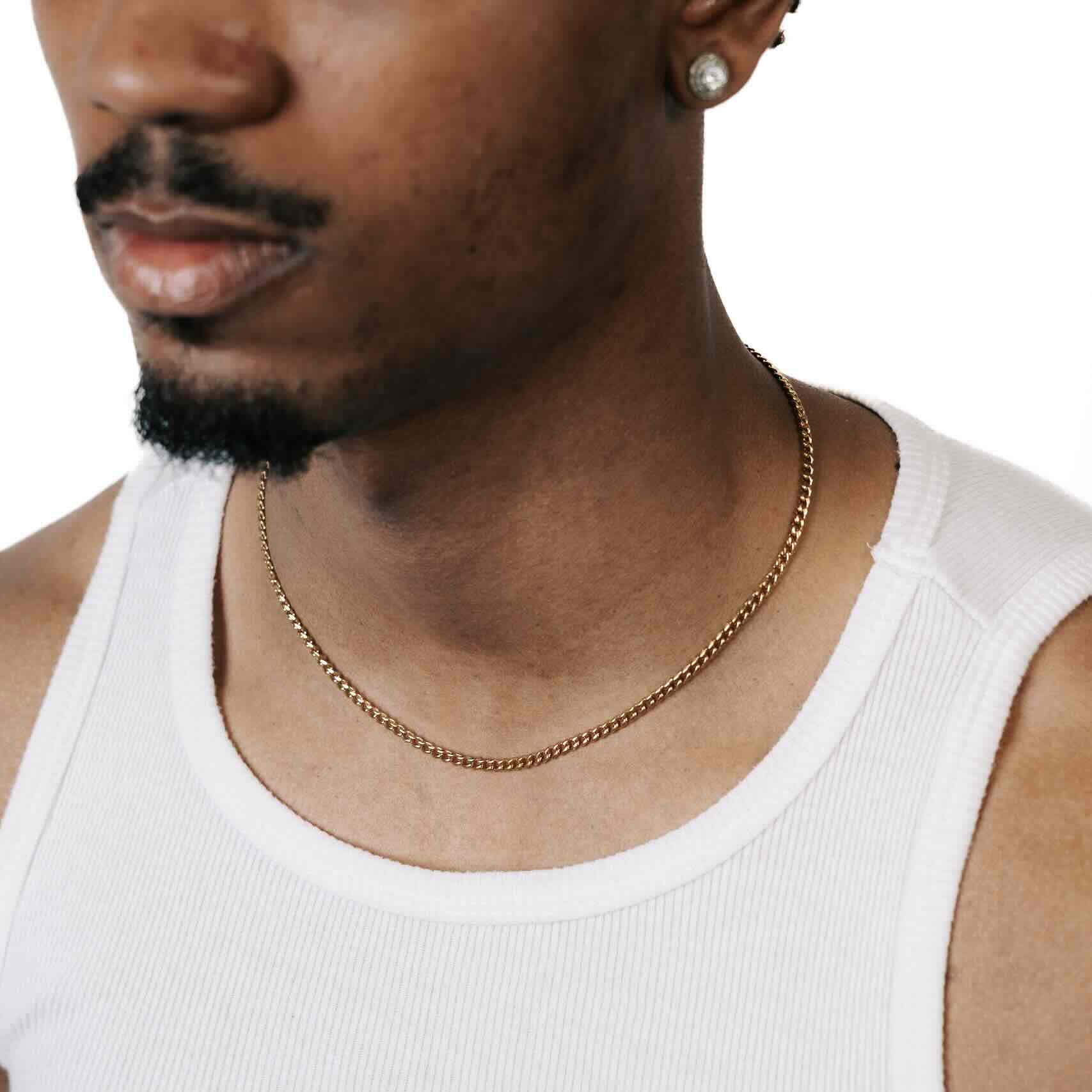 2MM Curb Link Chain 14K Gold、mySite、hinf8tx79