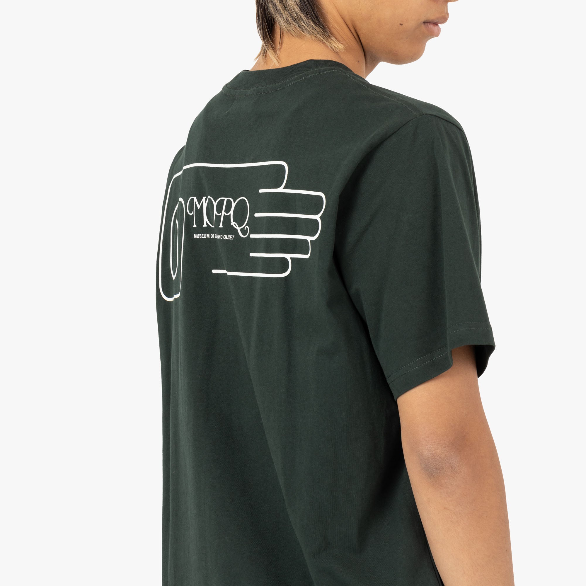  Museum of Peace & Quiet Free Hand T-shirt / Pine、mySite、merchandisen