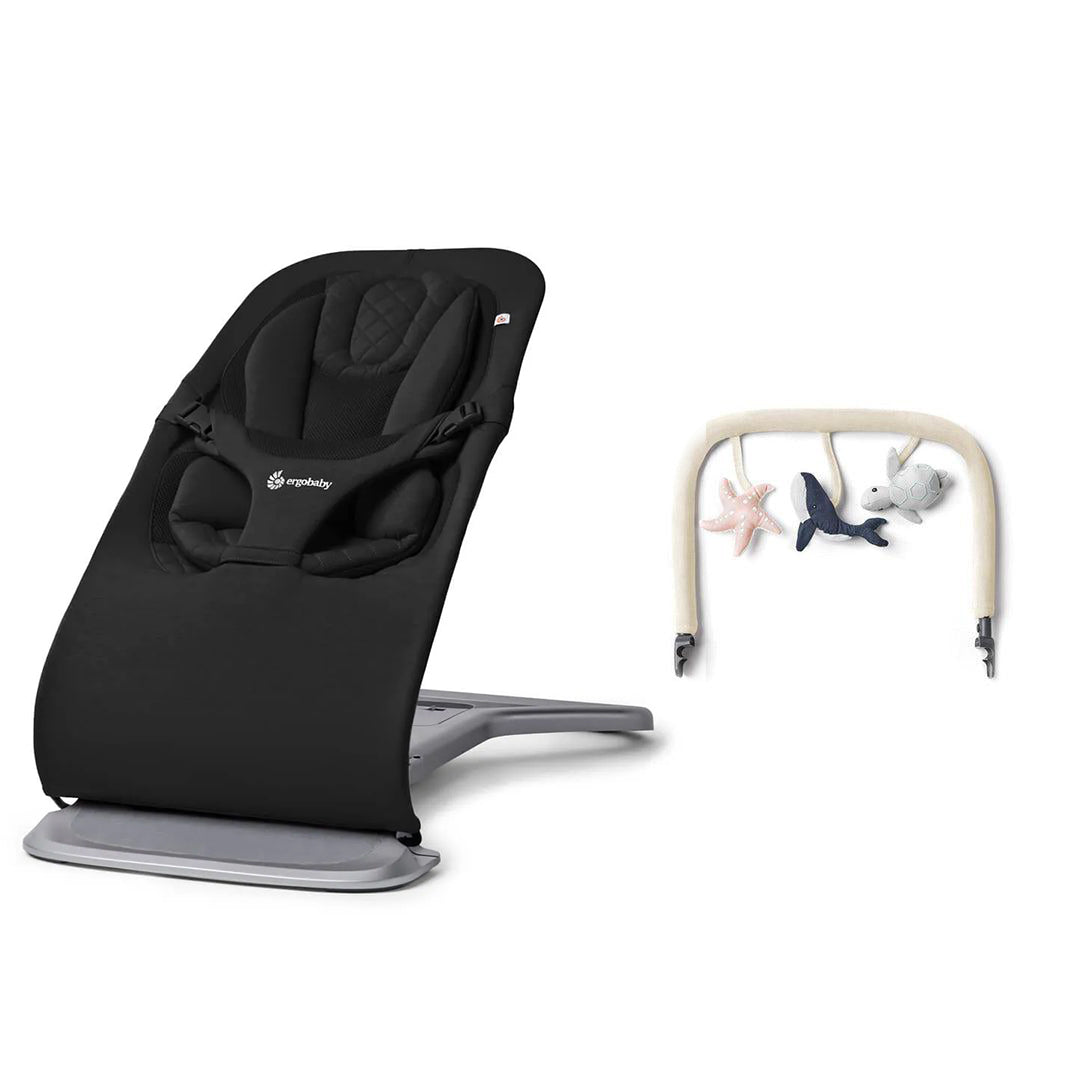  Ergobaby Evolve Baby Bouncer - Onyx Black、mySite、merchandisen