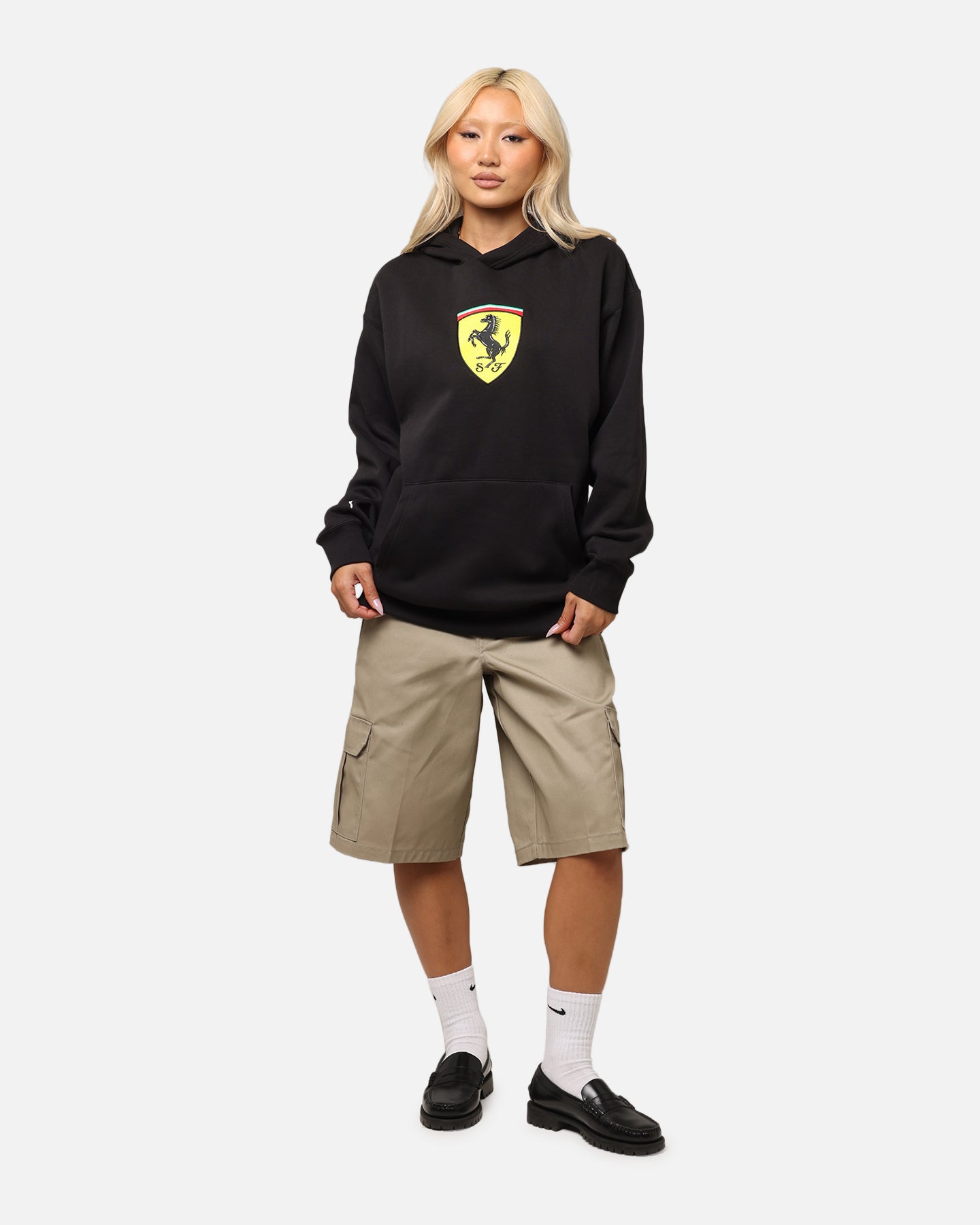 Puma X Scuderia Ferrari Race Big Shield Hoodie Puma Black、mySite、zt4zffjzw
