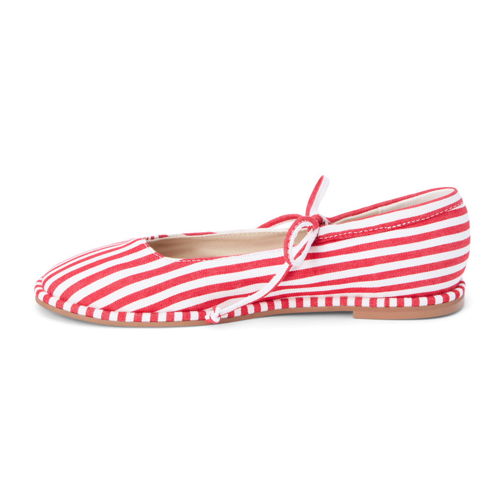 Gerry Striped Mary Jane Ballet Flats、mySite、gtrtttuynbv