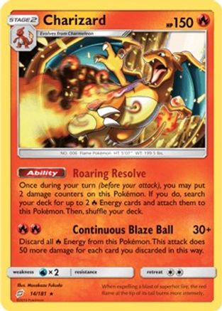 Charizard (14/181) (Theme Deck Exclusive) Sun & Moon: Team Up、mySite、waistdrama