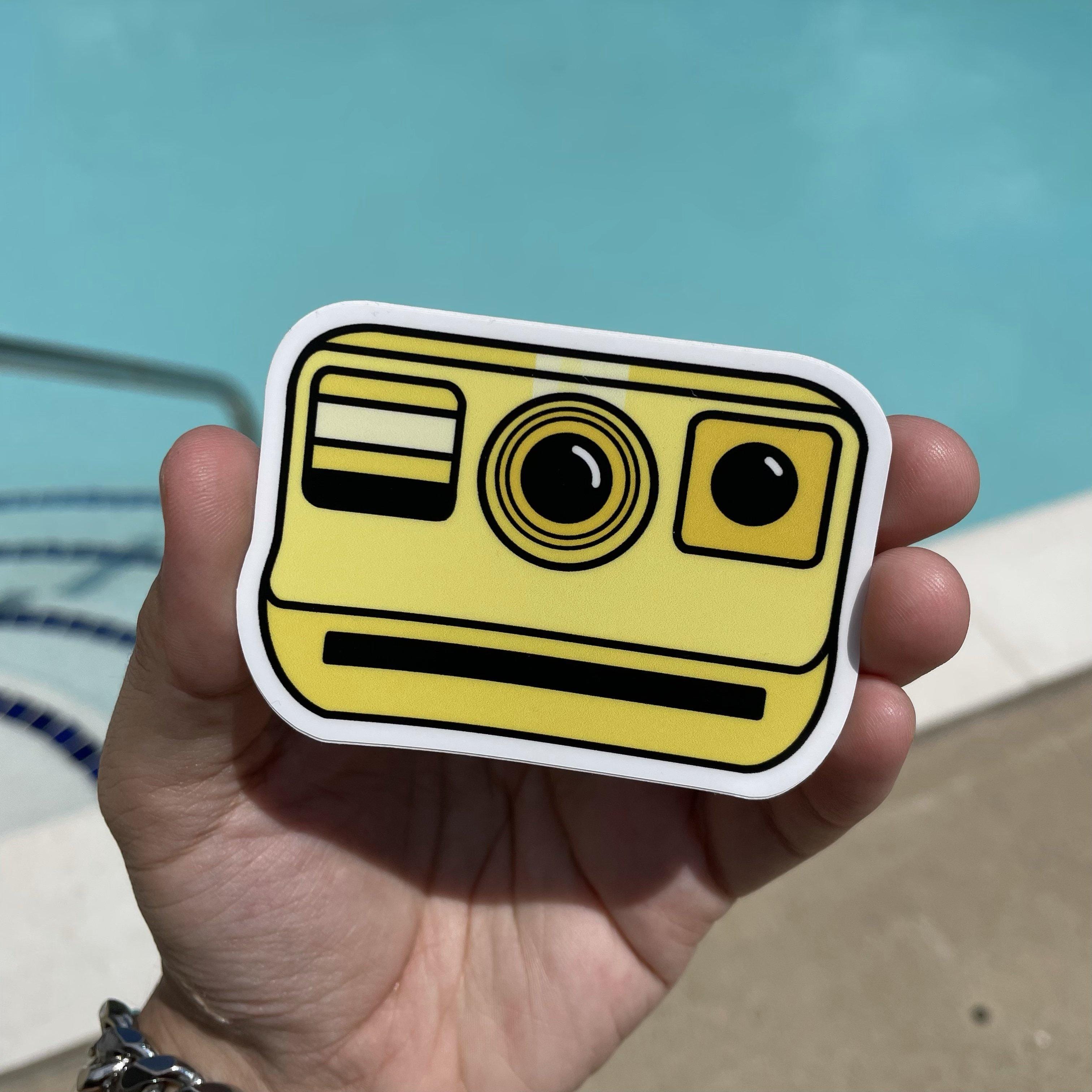 Yellow Vintage Camera Aesthetic Sticker、mySite、elrpsem3k