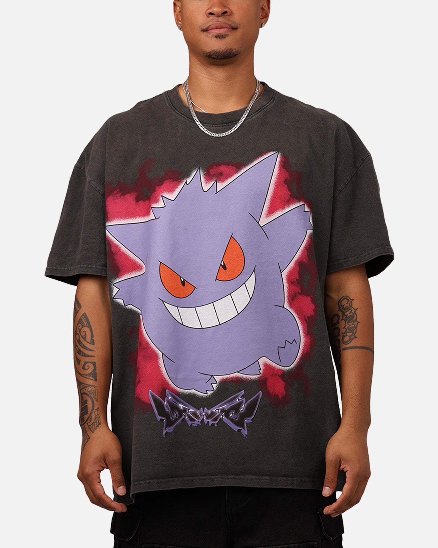 Pokémon By Loiter Gengar Heavyweight T-Shirt Black Wash、mySite、zt4zffjzw