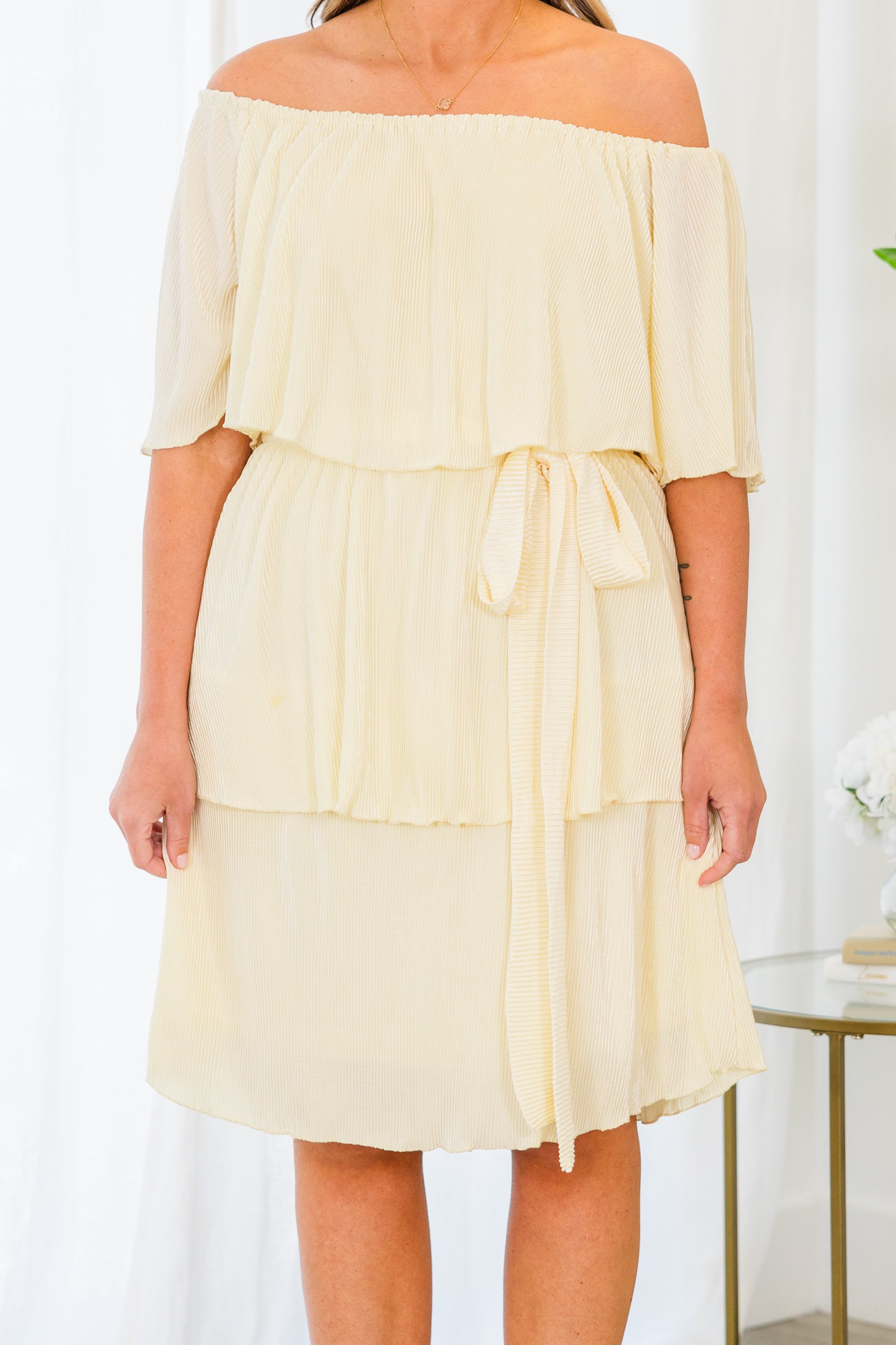  Not Through With You Dress, Cream、mySite、justintrudeaud