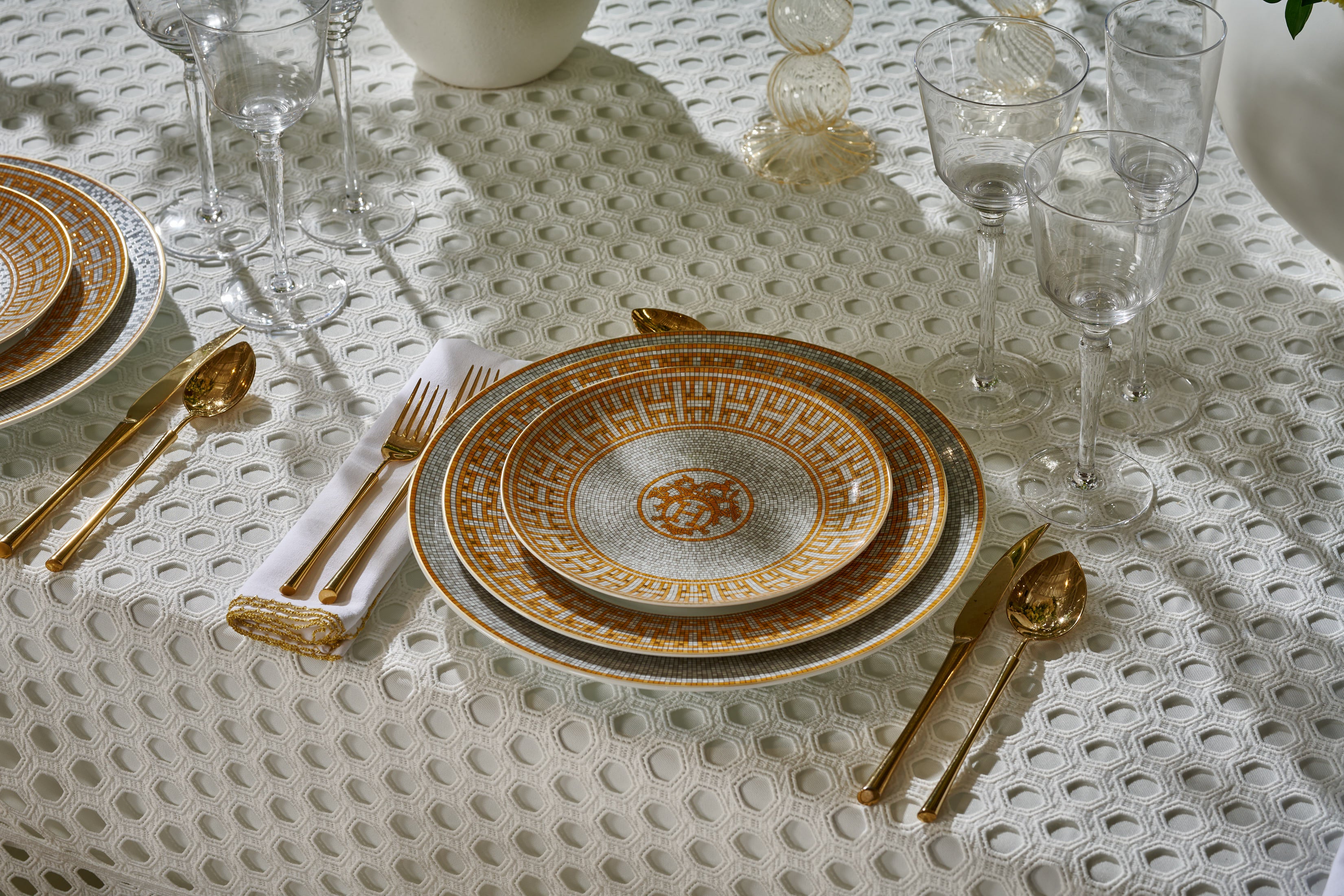  Hexagon Eyelet Tablecloth、mySite、elrpsem3k