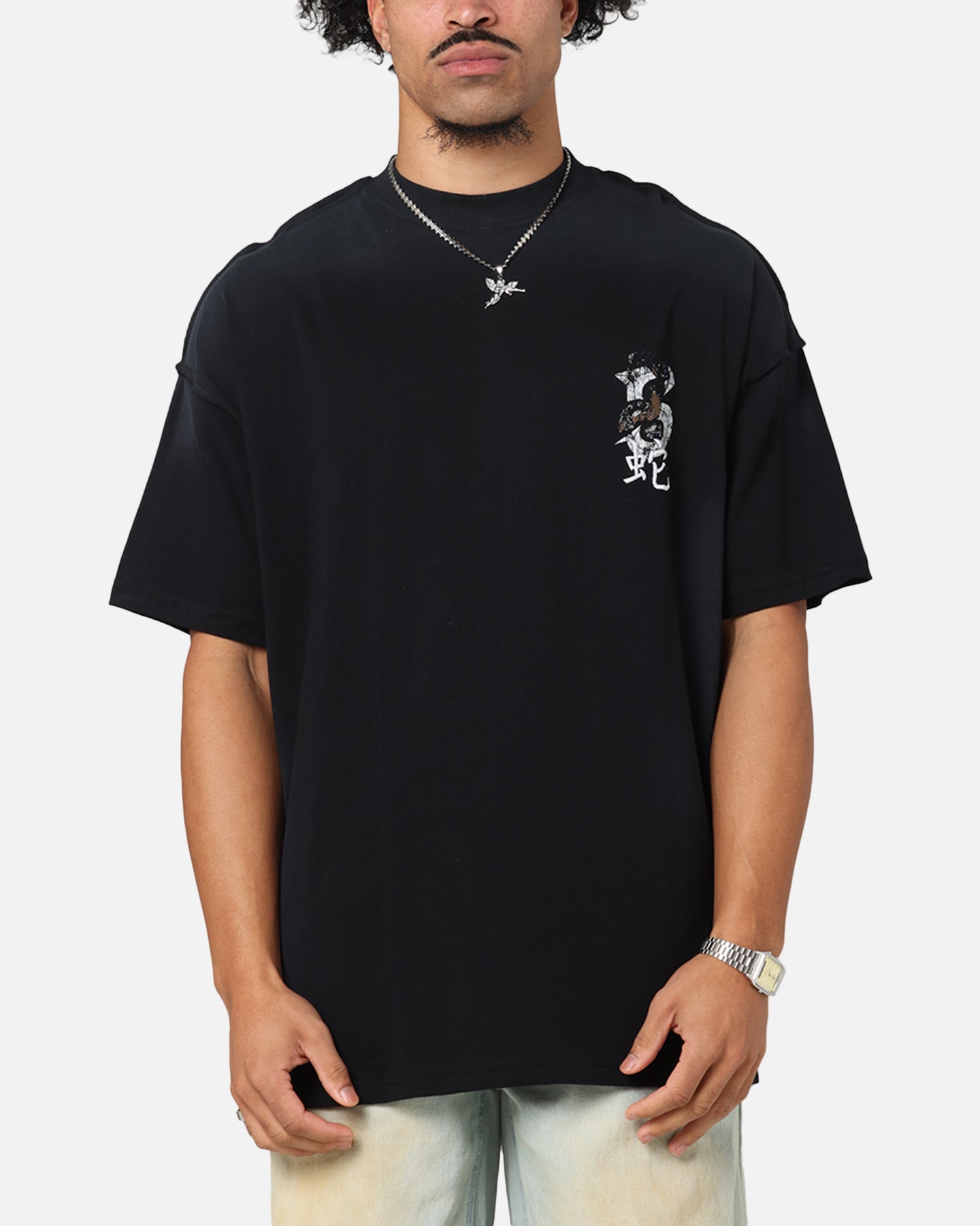 Saint Morta Venom Boxy T-Shirt Sunfade Black、mySite、zt4zffjzw